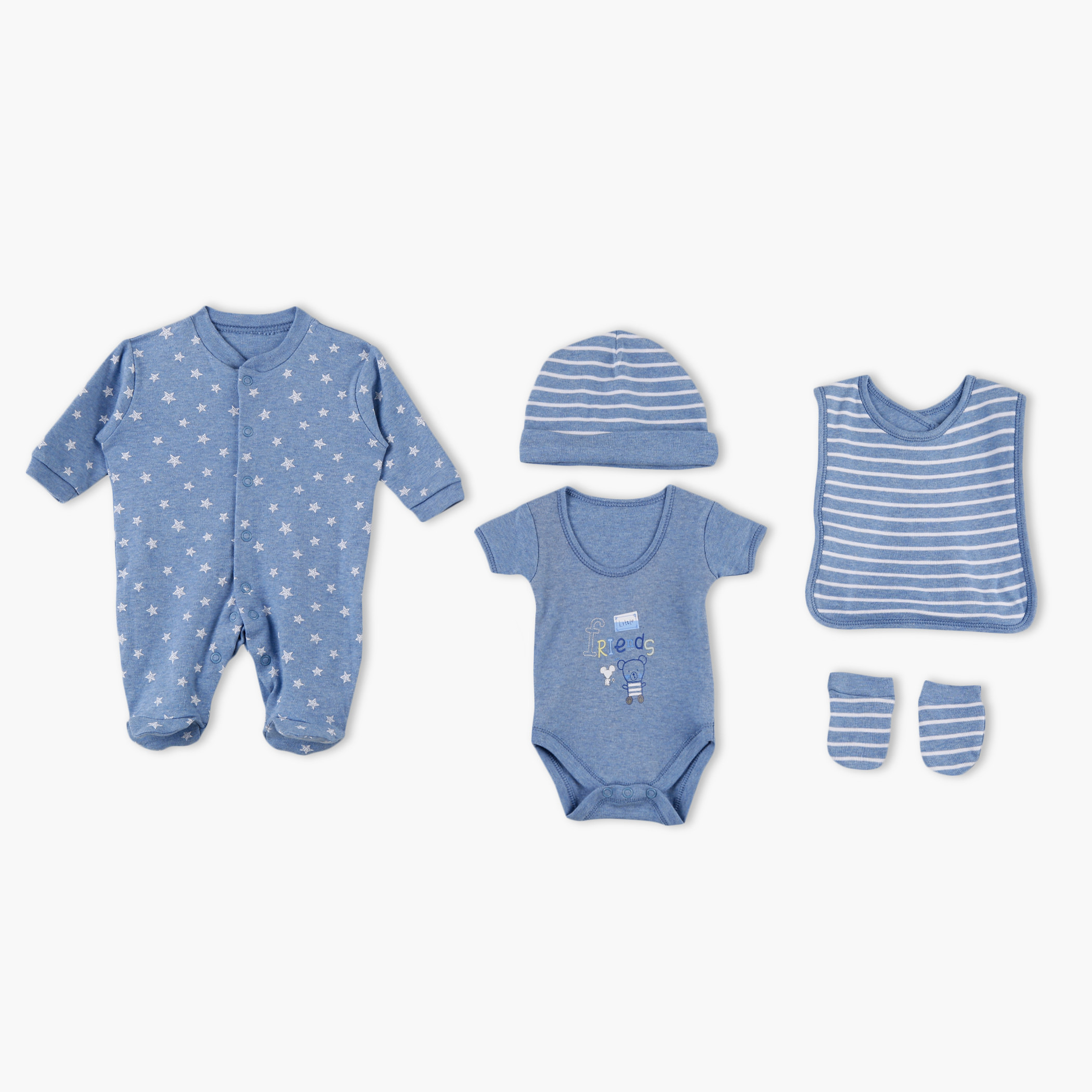 Juniors Printed 5-Piece Apparel Set-baby-boys-clothing-setsandcoords-image-1