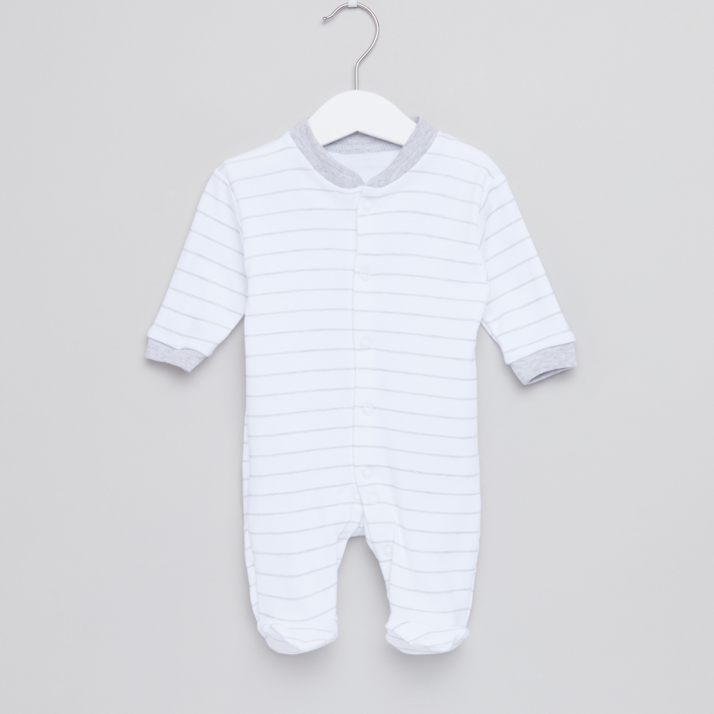 Juniors Printed Closed Feet Sleepsuit - Set of 3-baby-boys-clothing-nightwear-sleepsuits-image-2