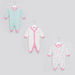 Juniors Printed Closed Feet Sleepsuit - Set of 3-Sleepsuits-thumbnail-0