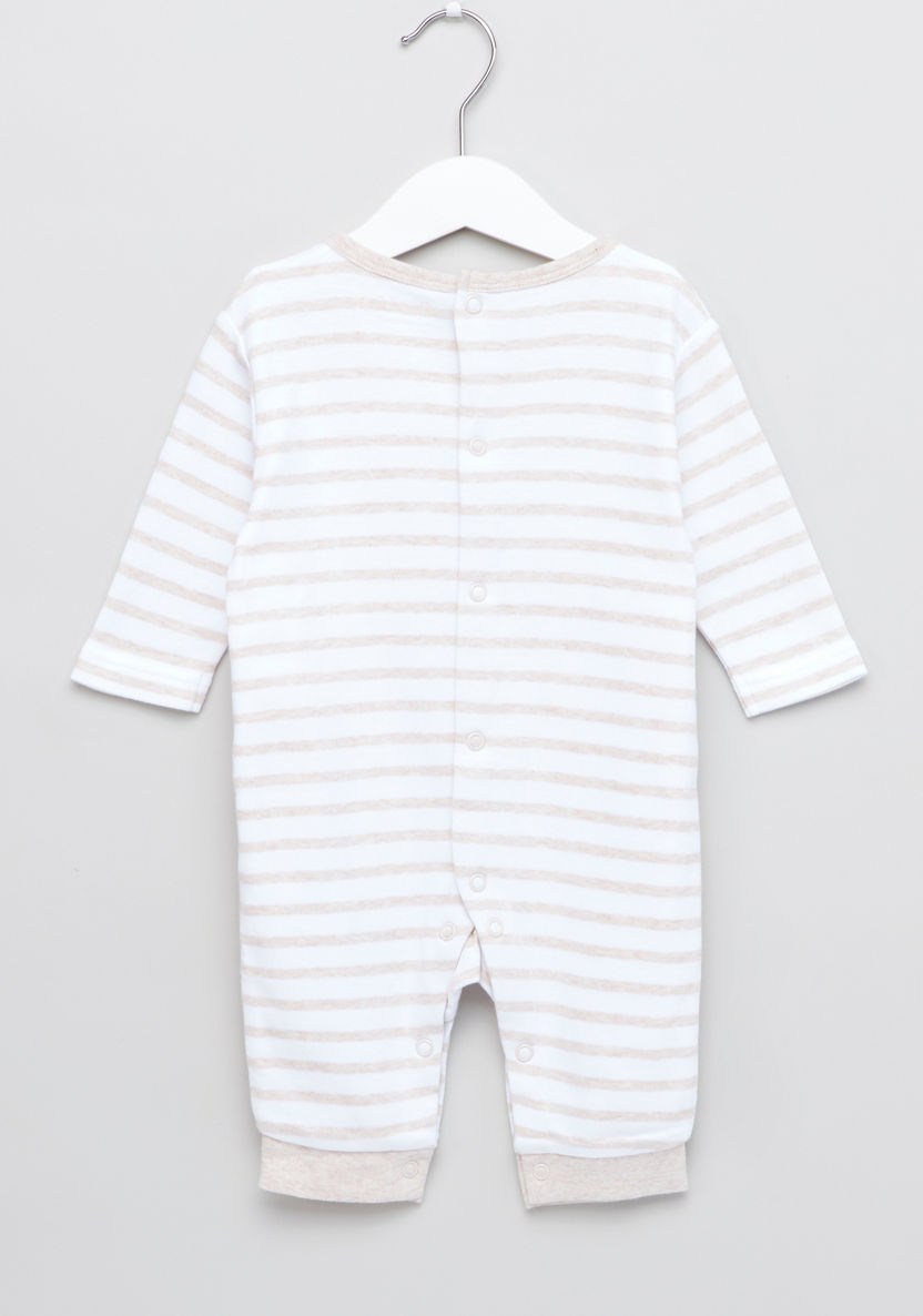 Juniors Striped Applique Detail Sleepsuit-Sleepsuits-image-2