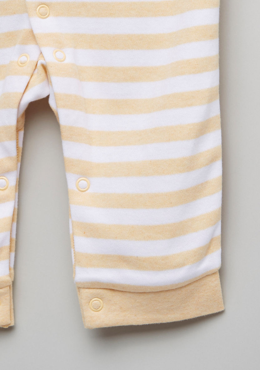 Juniors Striped Open Feet Sleepsuit-Sleepsuits-image-3