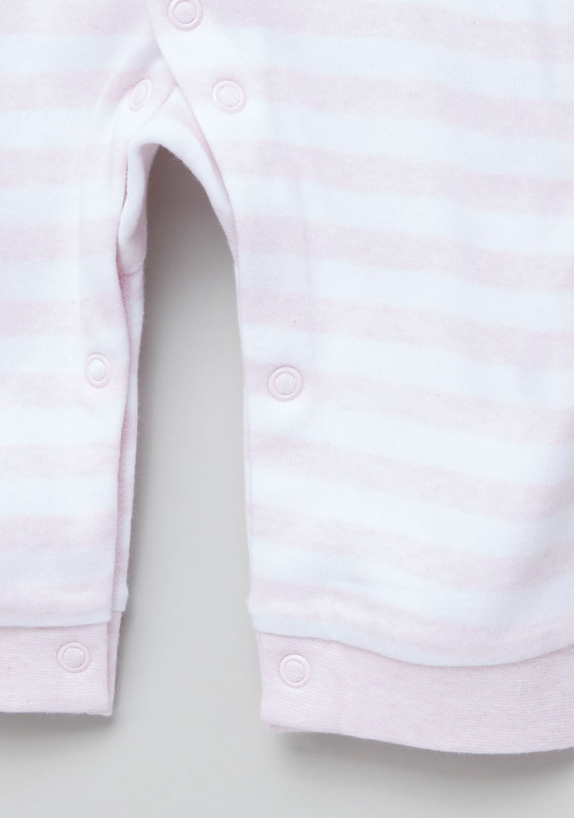 Juniors Striped Applique Detail Sleepsuit-Sleepsuits-image-3