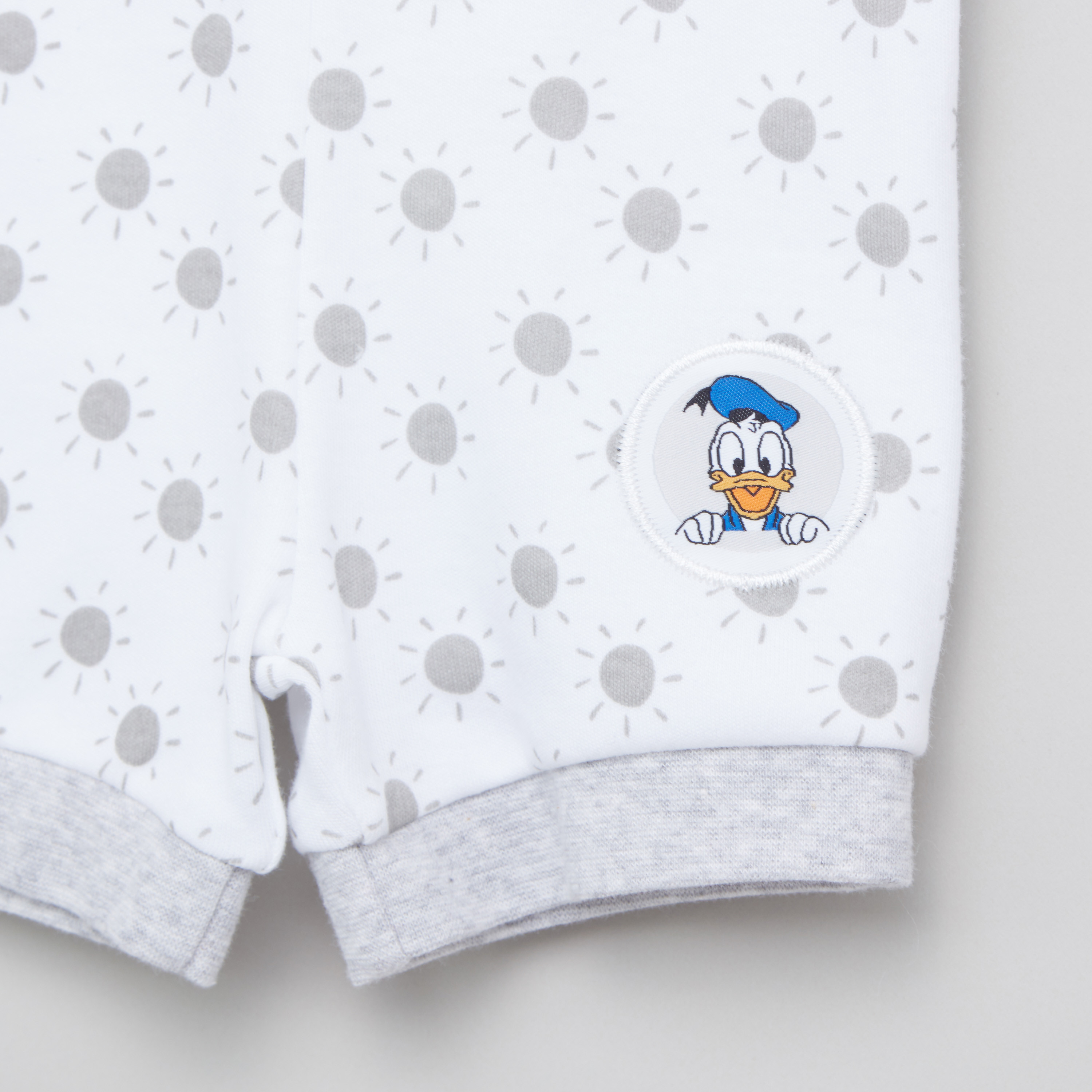 Donald Duck Printed T-shirt and Shorts Set-baby-boys-clothing-nightwear-pyjamasets-image-5