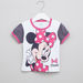 Minnie Mouse Printed T-shirt and Shorts-Pyjama Sets-thumbnail-0