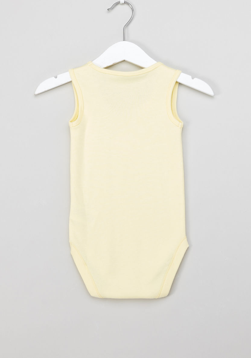 Juniors Printed Sleeveless Bodysuit - Set of 5-Multipacks-image-3