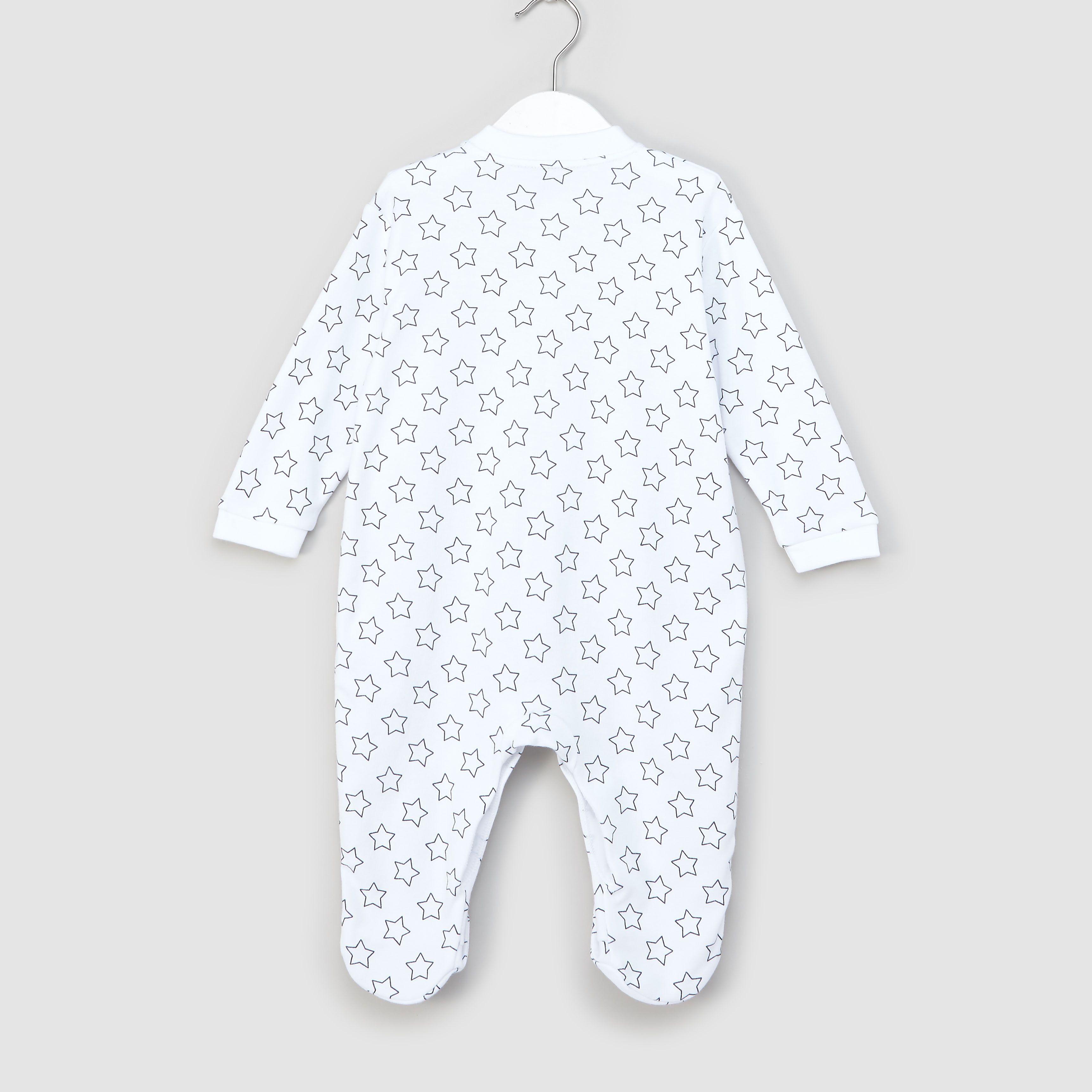 Juniors Printed Closed Feet Sleepsuit with Long Sleeves - Set of 3-baby-boys-clothing-nightwear-sleepsuits-image-9