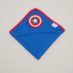 Captain America Print Receiving Blanket - 78x78 cms