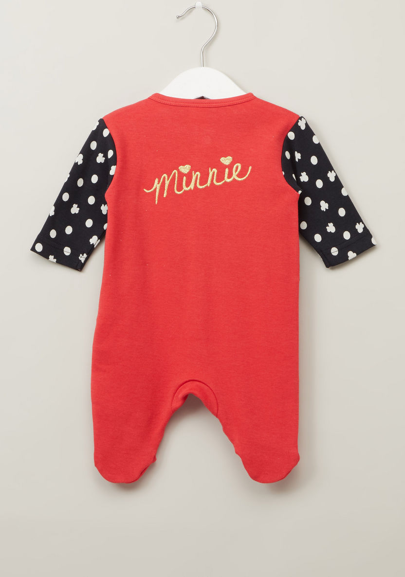 Disney Minnie Mouse Print Sleepsuit with Long Sleeves-Sleepsuits-image-2