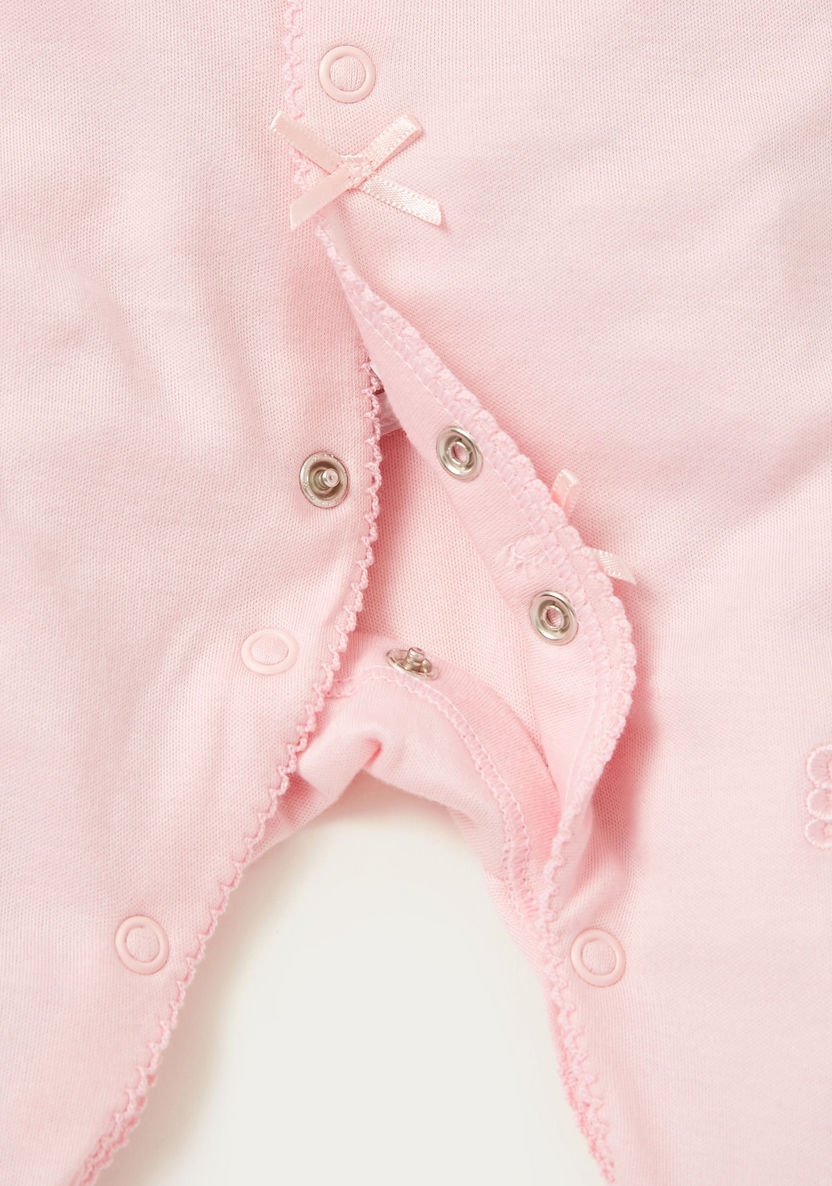 Giggles Lace Detail Closed Feet Sleepsuit with Long Sleeves-Sleepsuits-image-1