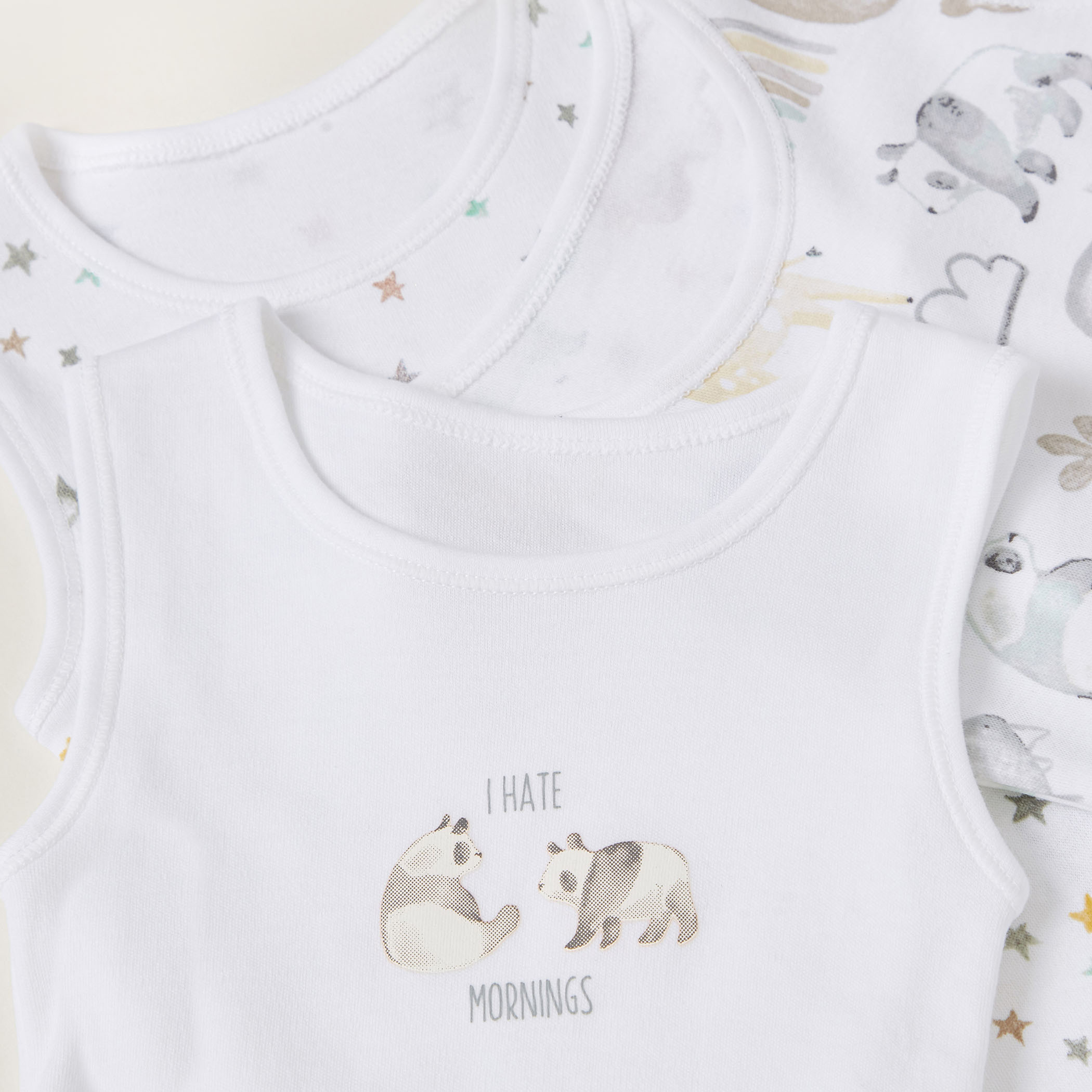 طقم بودي سوت متنوع بطبعات من جونيوز - 5 قطع-baby-girls-clothing-bodysuits-image-7