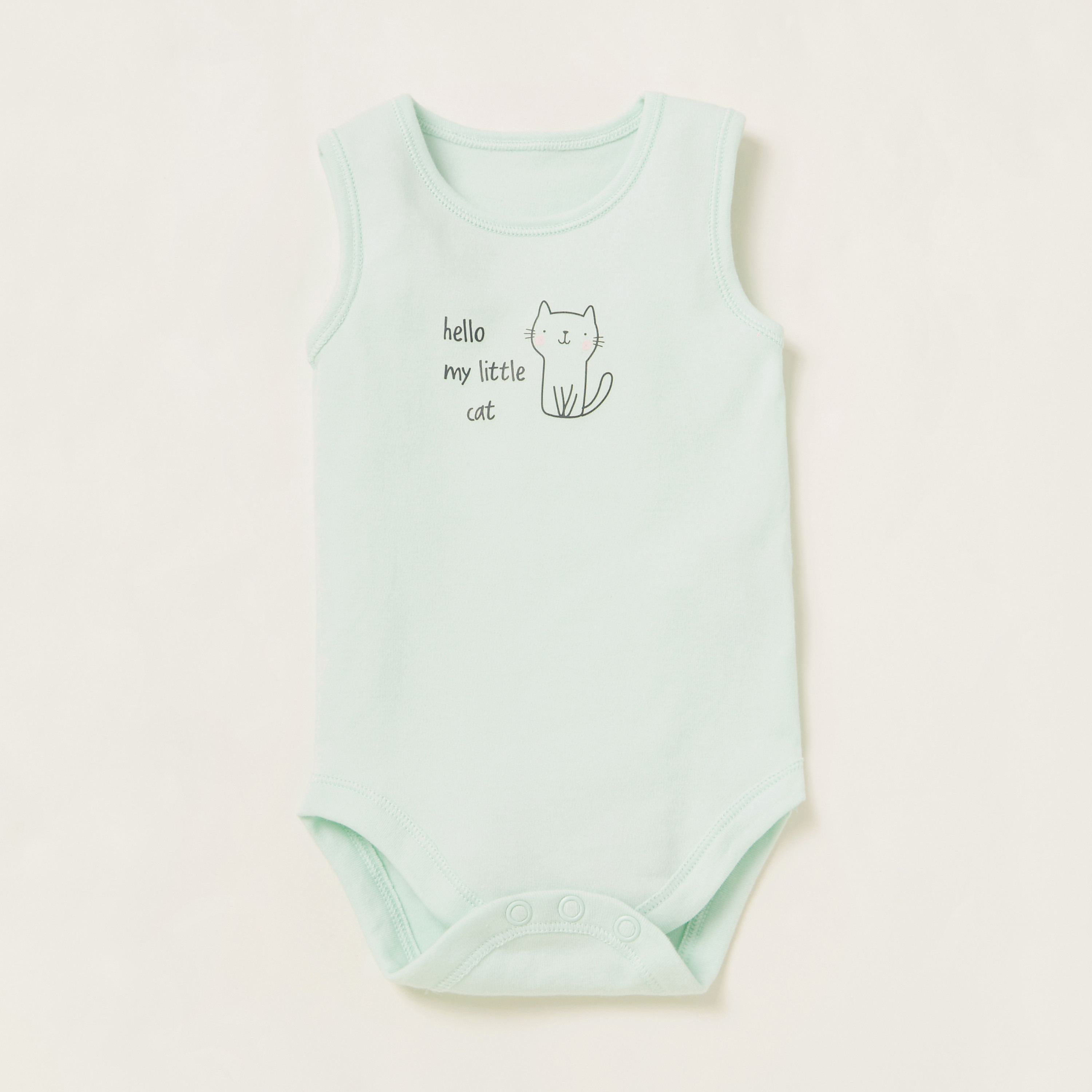 Juniors Printed Sleeveless Bodysuit - Set of 5-baby-girls-clothing-bodysuits-image-6
