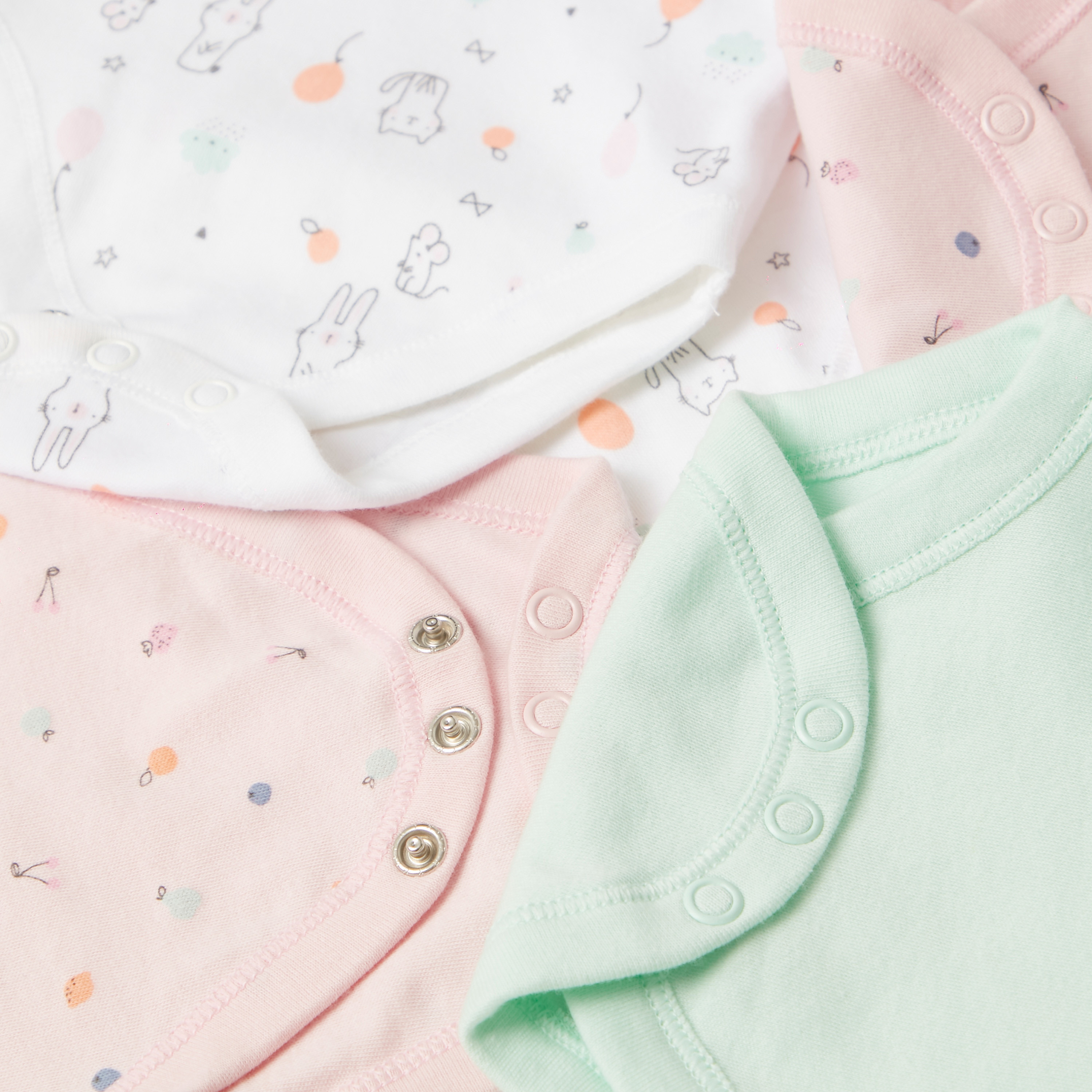Juniors Printed Sleeveless Bodysuit - Set of 5-baby-girls-clothing-bodysuits-image-8