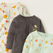 Juniors Printed Sleepsuit with Long Sleeves and Snap Button Closure - Set of 3-Sleepsuits-thumbnail-4