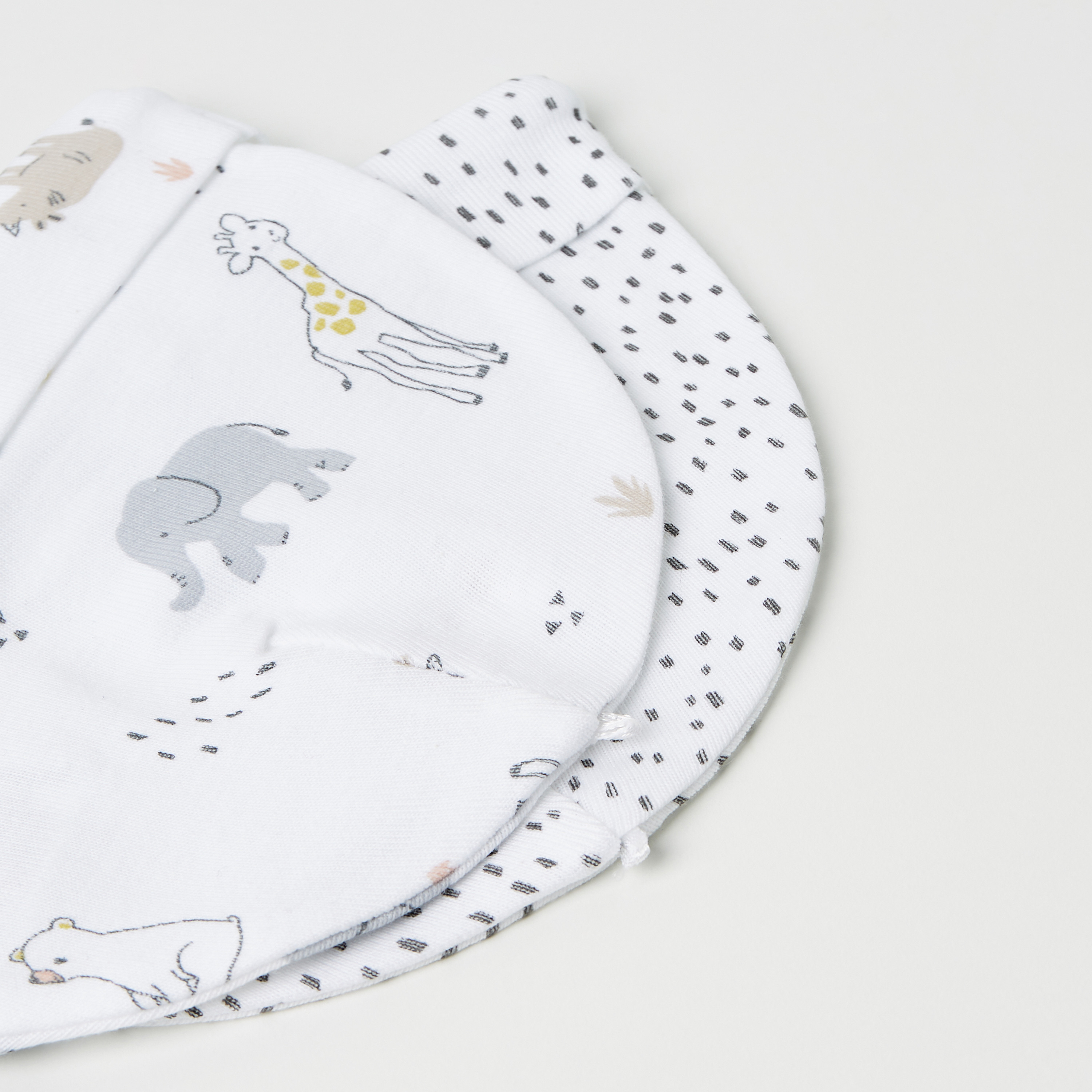 Juniors Printed Beanie Cap - Set of 2-baby-boys-accessories-caps-image-5
