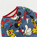 Disney All-Over Mickey Mouse and Friends Print Sleepsuit with Snap Button Closure-Sleepsuits-thumbnail-1