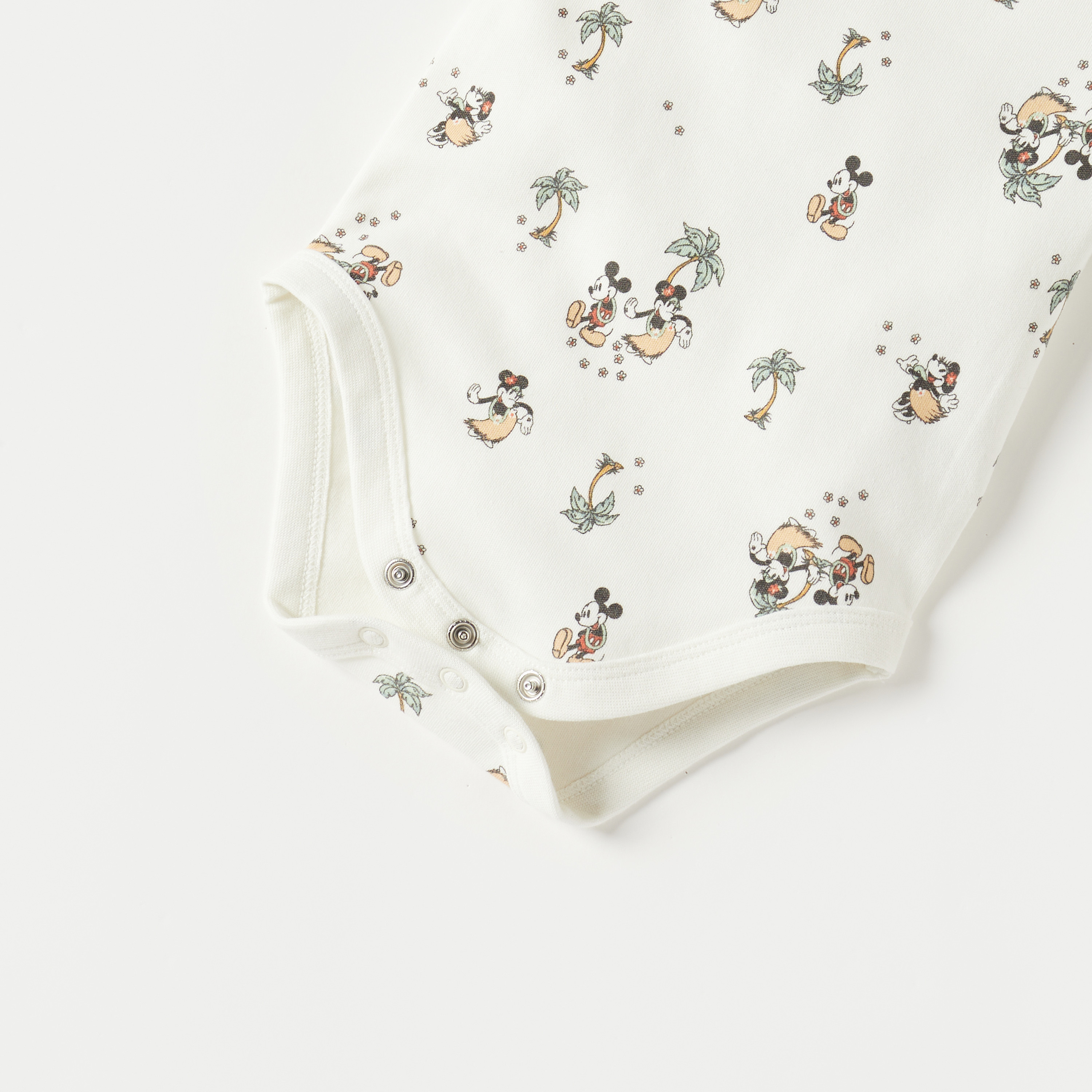 Disney All-Over Mickey and Minnie Mouse Print Bodysuit with Short Sleeves-baby-girls-clothing-bodysuits-image-3