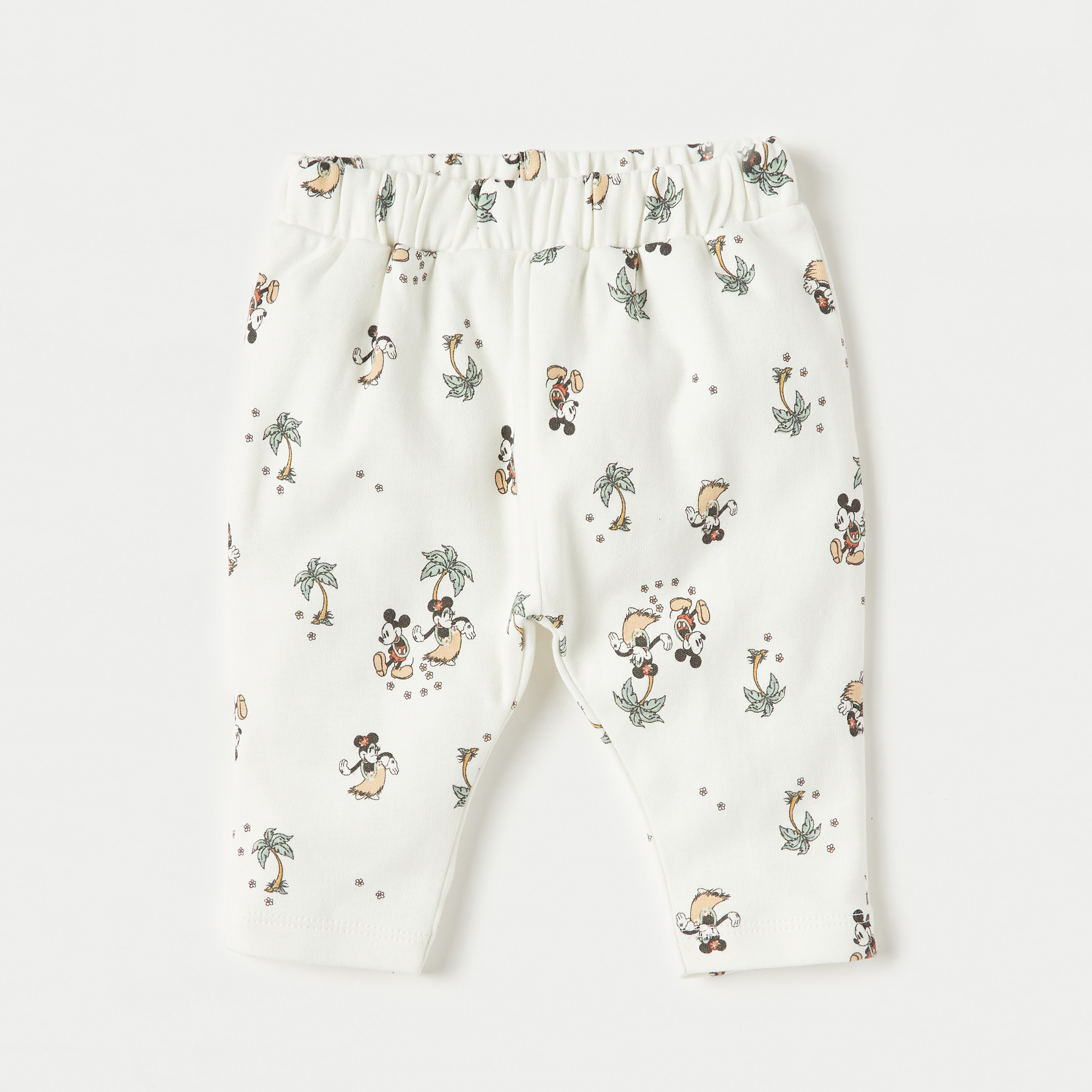 Disney Mickey and Minnie Mouse Print Cotton T-shirt and Pyjama Set-baby-boys-clothing-nightwear-pyjamasets-image-2