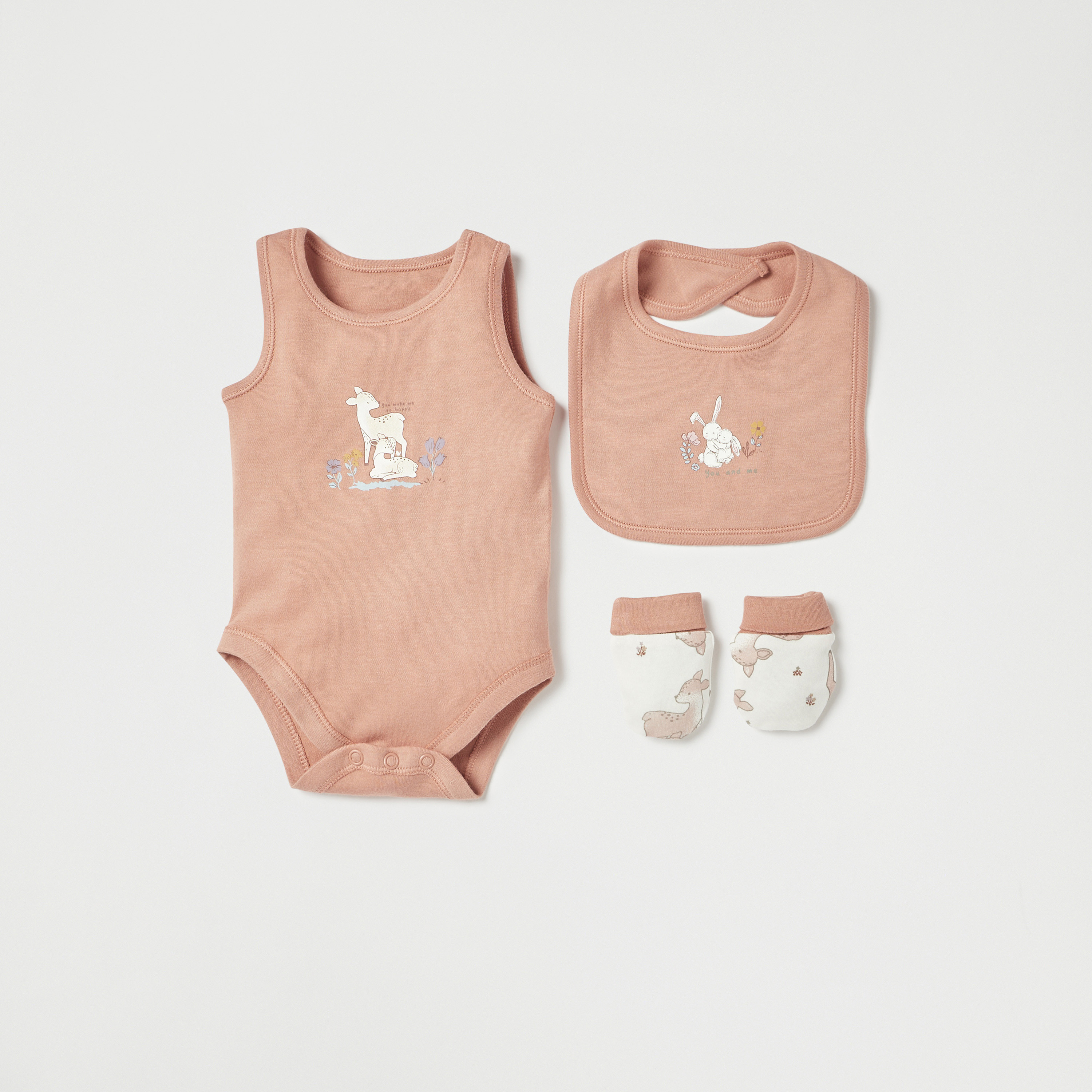 Deer print baby girl clothes best sale