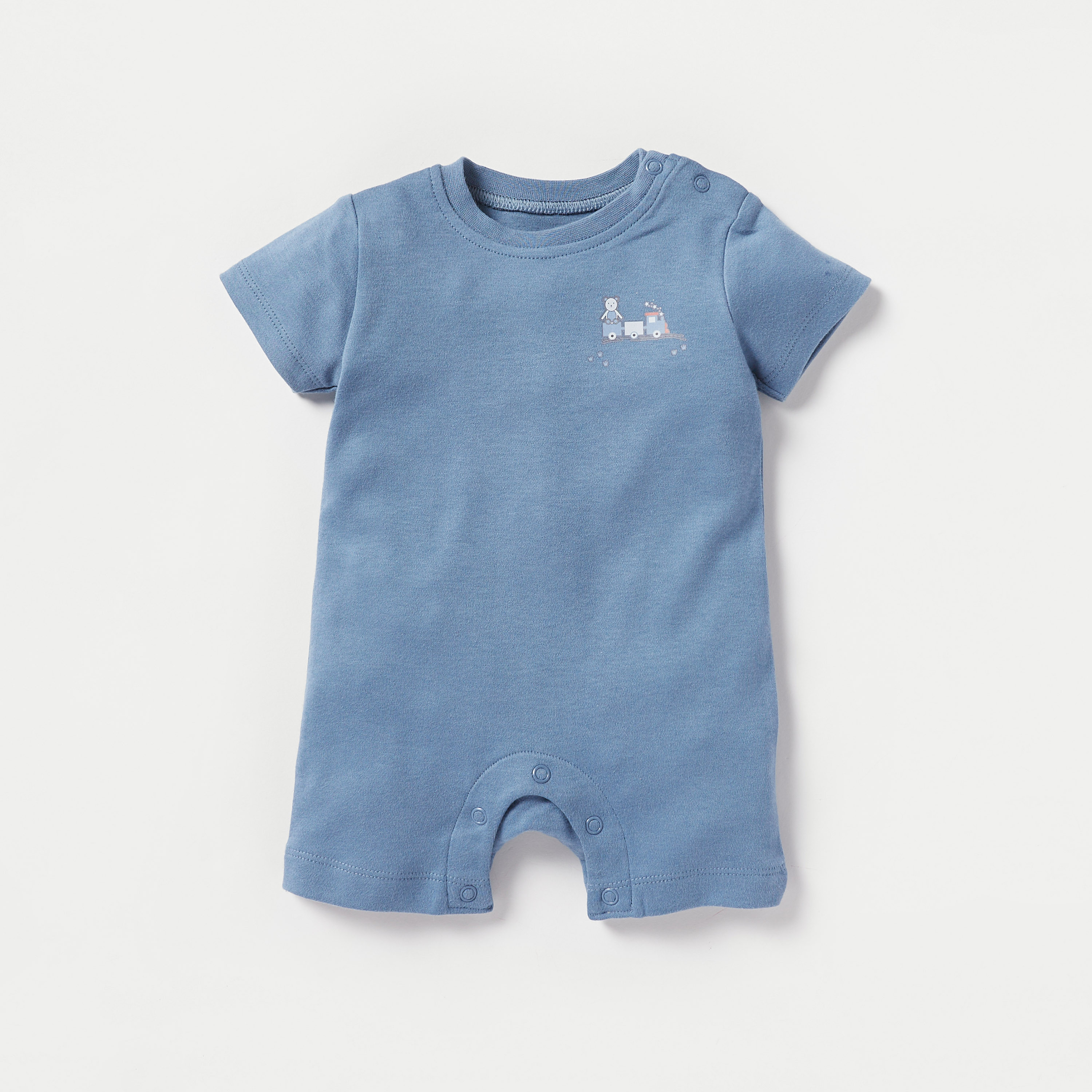 Juniors Printed Romper with Short Sleeves - Set of 3-baby-boys-clothing-rompers-image-2