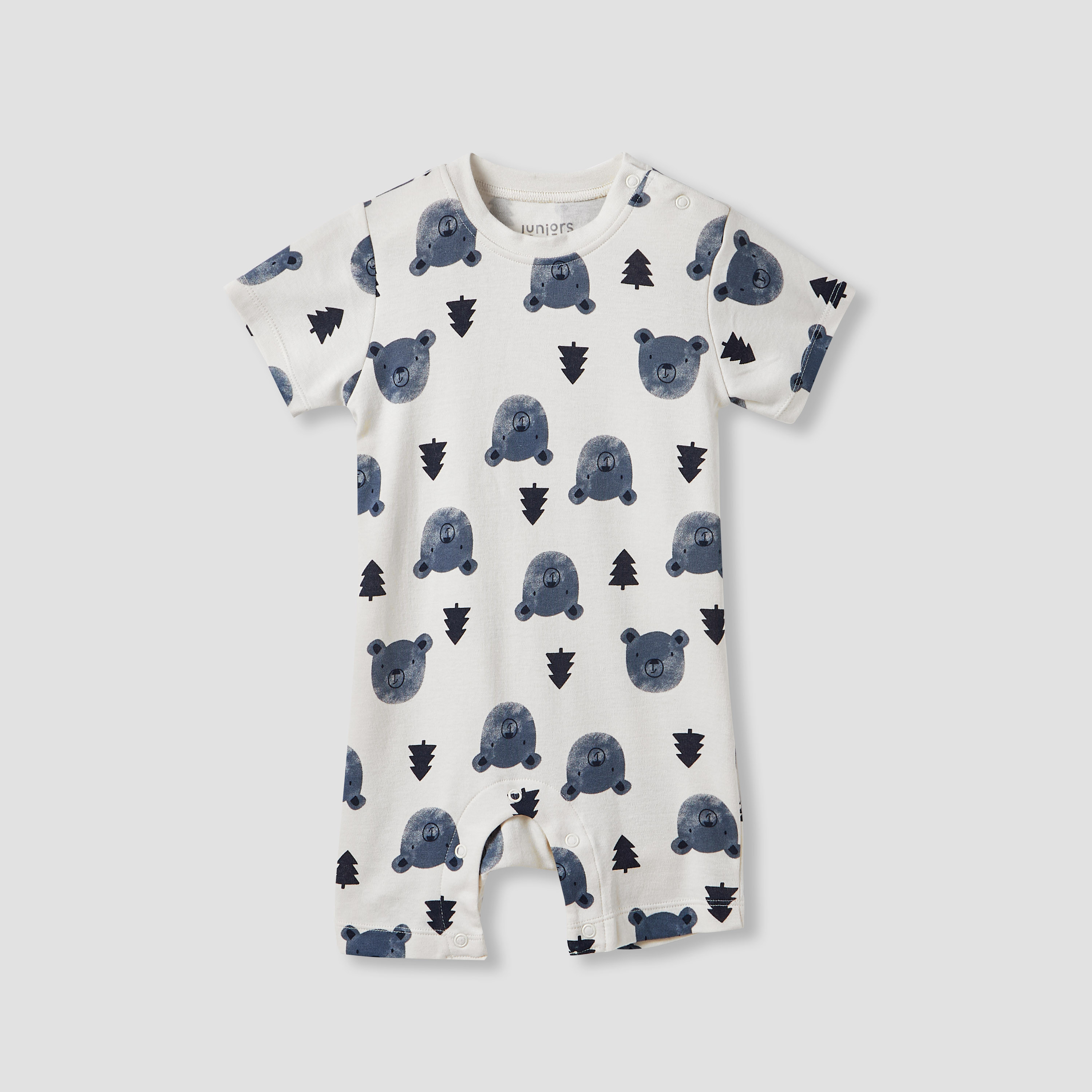 Juniors Printed Rompers with Ruffled Sleeves - Set of 3-baby-girls-clothing-rompers-image-3