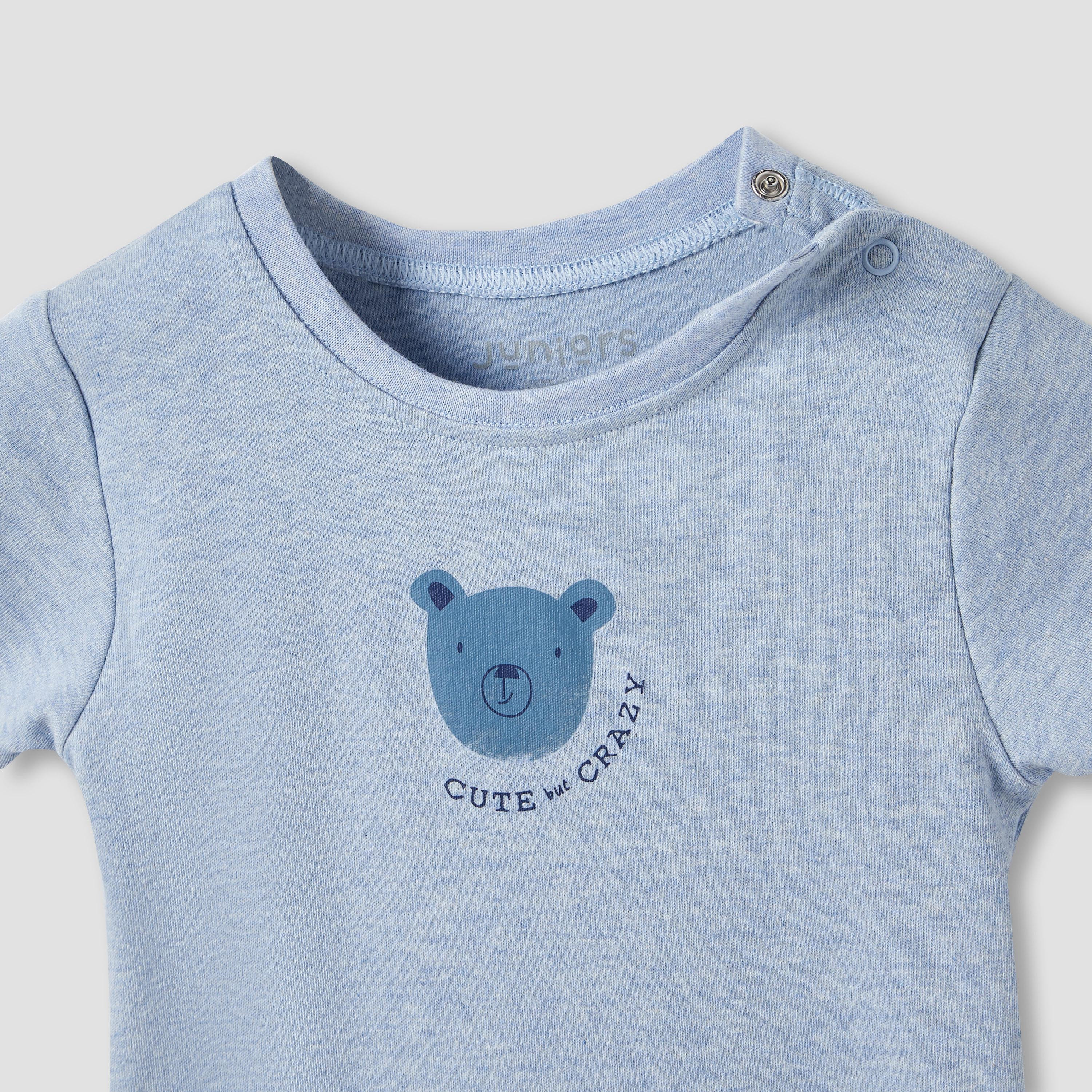 Juniors Printed Rompers with Ruffled Sleeves - Set of 3-baby-girls-clothing-rompers-image-5