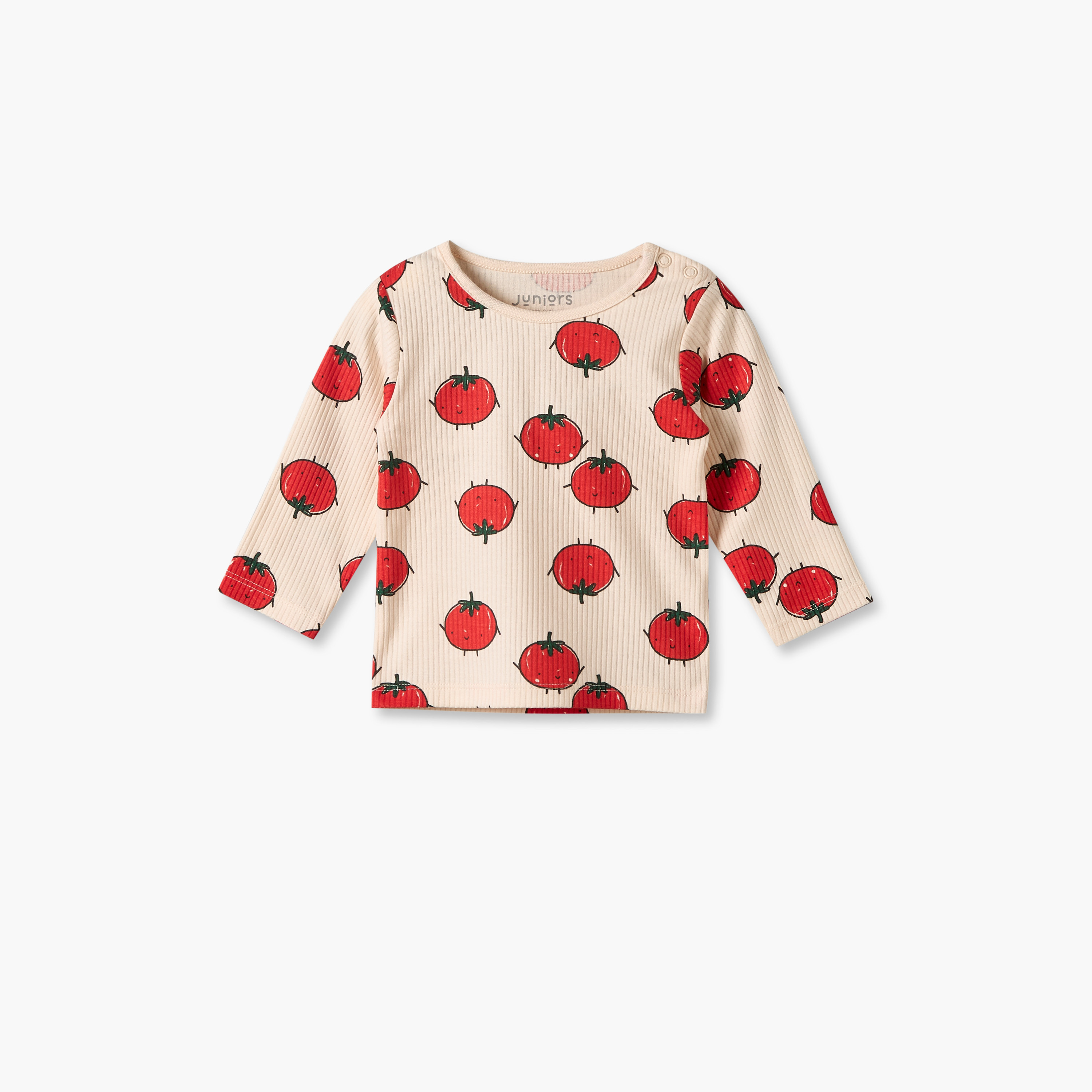 Juniors Cotton Crew Neck Long Sleeves Pyjama Set with Tomato Print-baby-boys-clothing-nightwear-pyjamasets-image-9