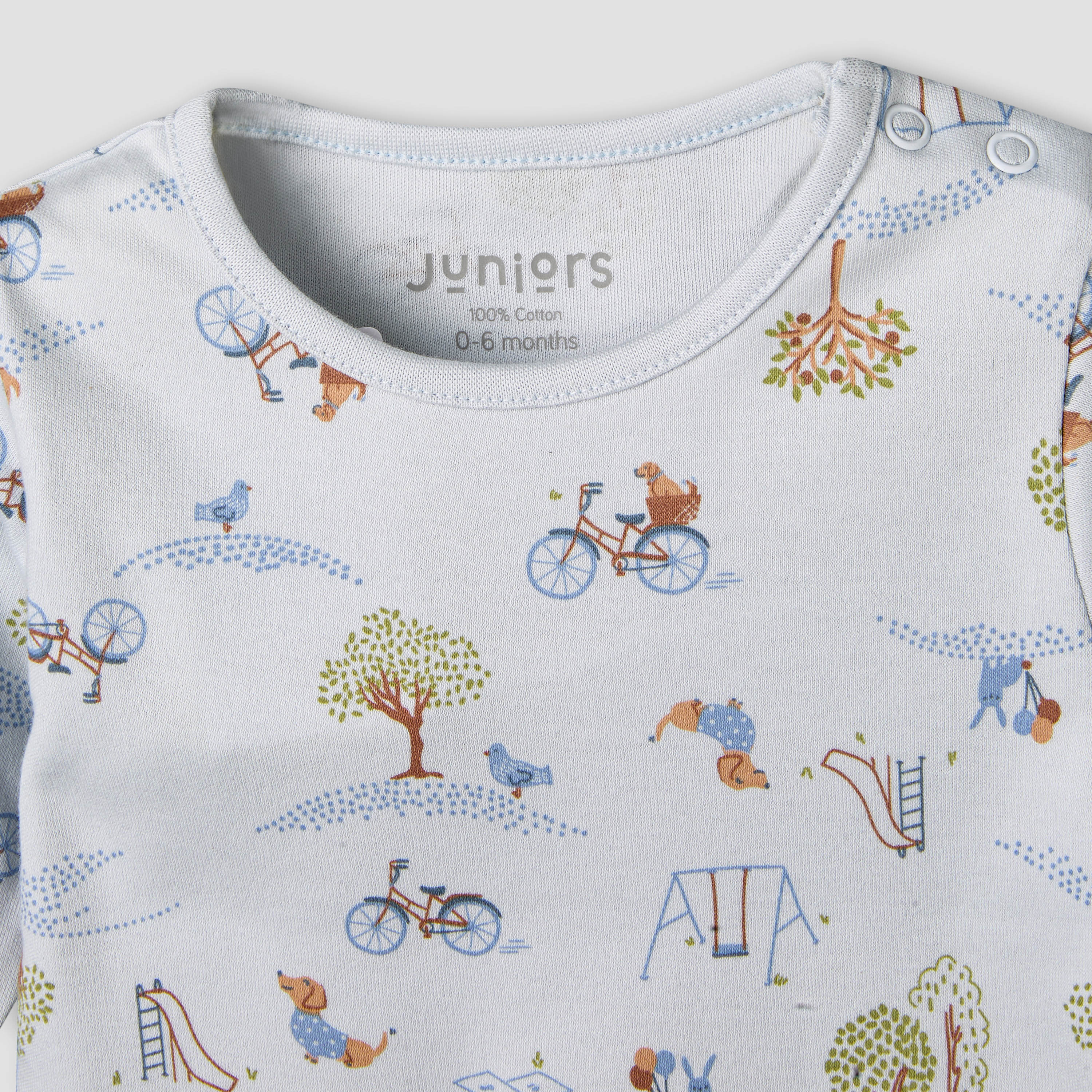 Juniors Cotton Long Sleeves Pyjama Set with Park Print-baby-boys-clothing-nightwear-pyjamasets-image-5