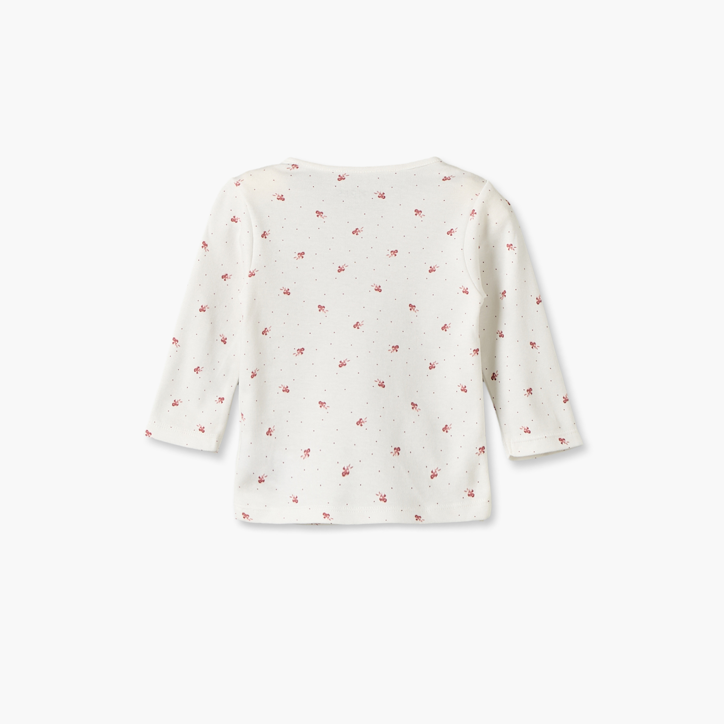طقم بيجاما قطن بياقة ضيقة وأكمام طويلة وطبعات زهرية من جونيورز-baby-girls-clothing-nightwear-pyjamasets-image-4