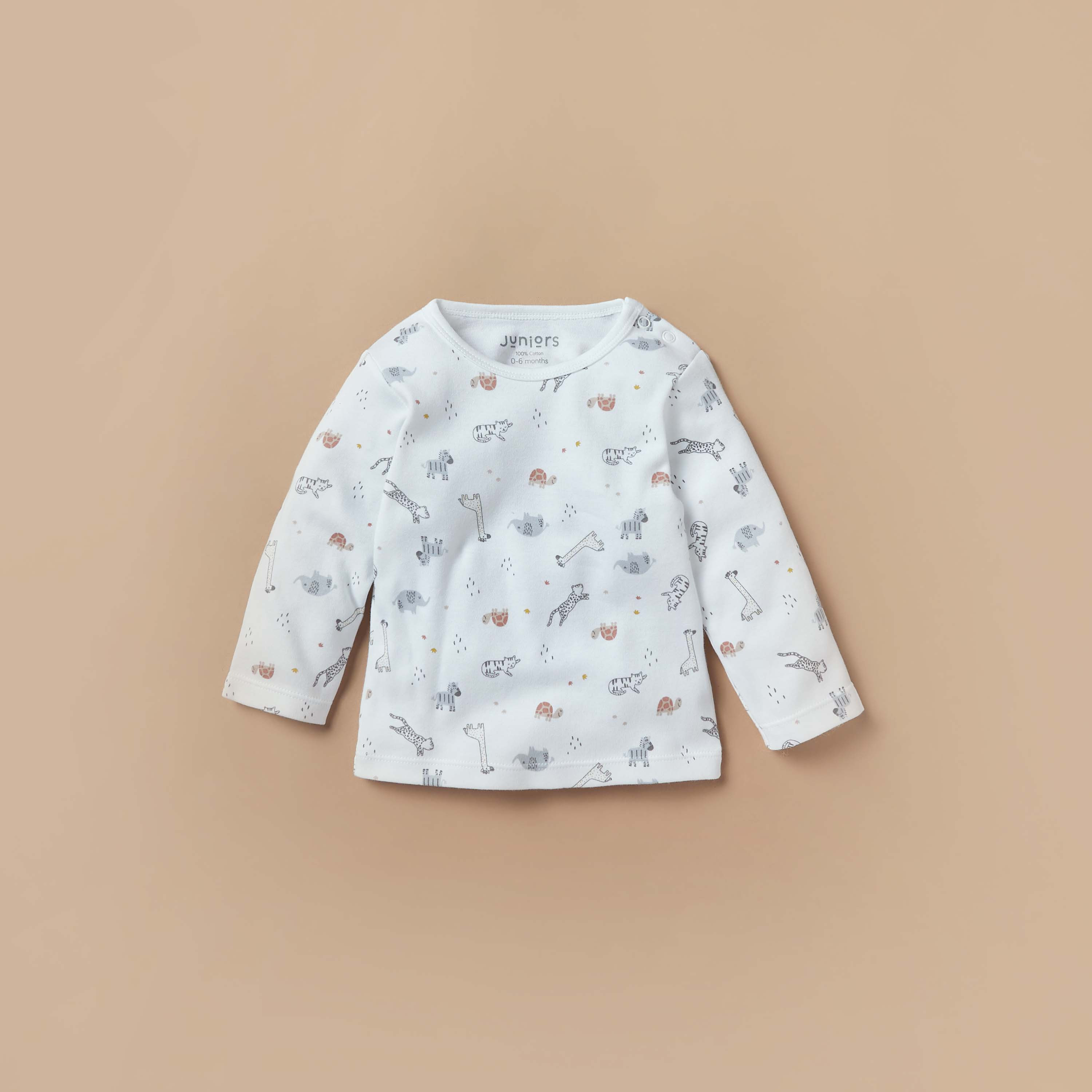 Juniors All-Over Animal Print T-shirt and Pyjama Set-baby-boys-clothing-nightwear-pyjamasets-image-2