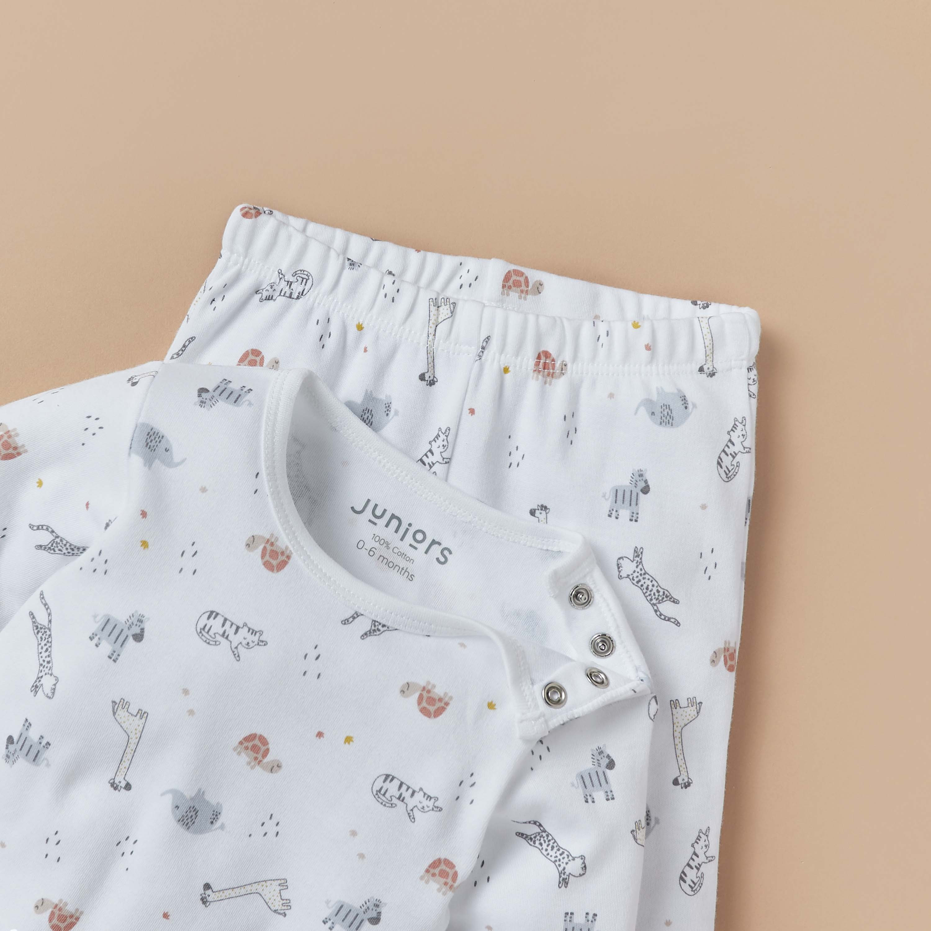 Juniors All-Over Animal Print T-shirt and Pyjama Set-baby-boys-clothing-nightwear-pyjamasets-image-4