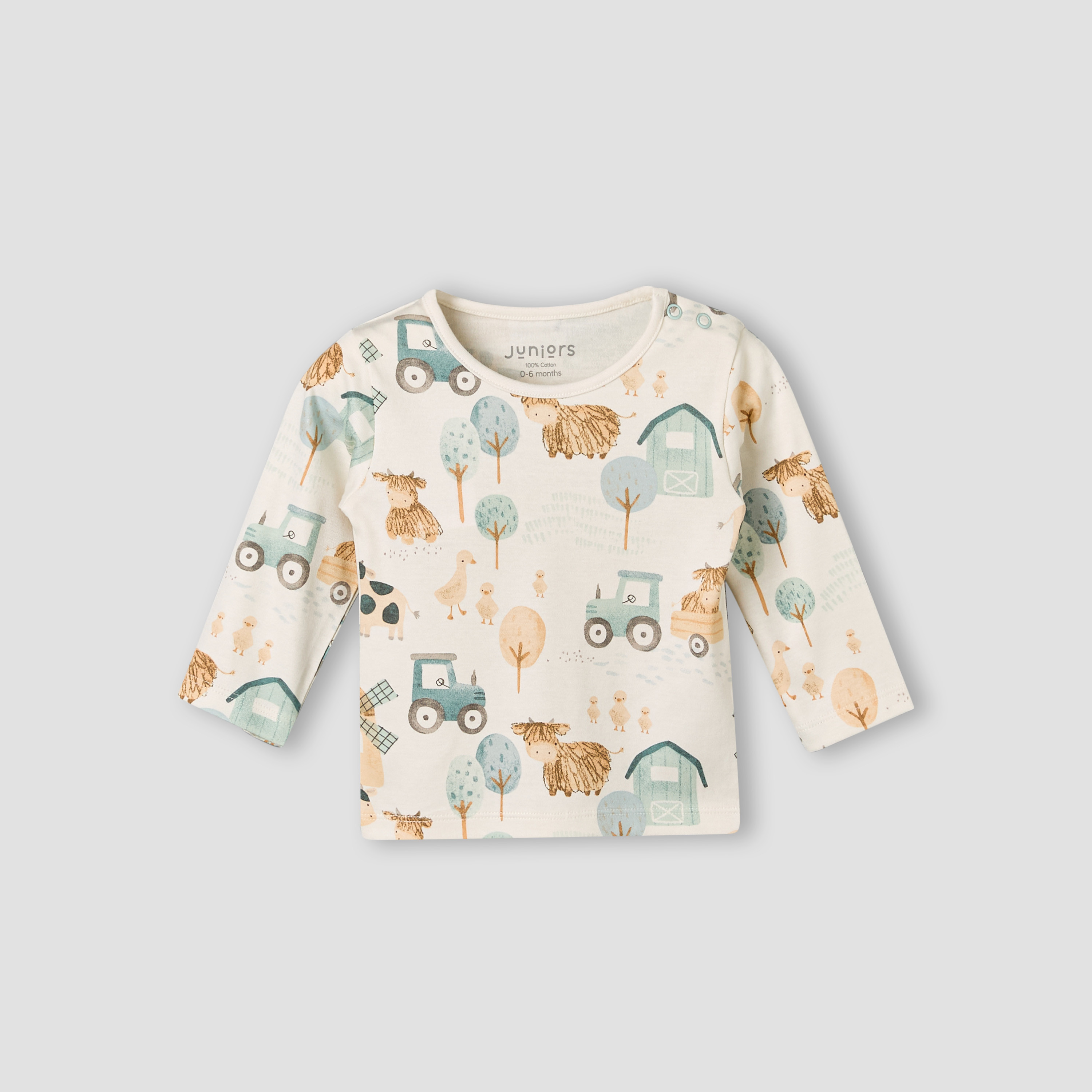 Juniors Cotton Long Sleeves Pyjama Set with Farm Print-baby-boys-clothing-nightwear-pyjamasets-image-3