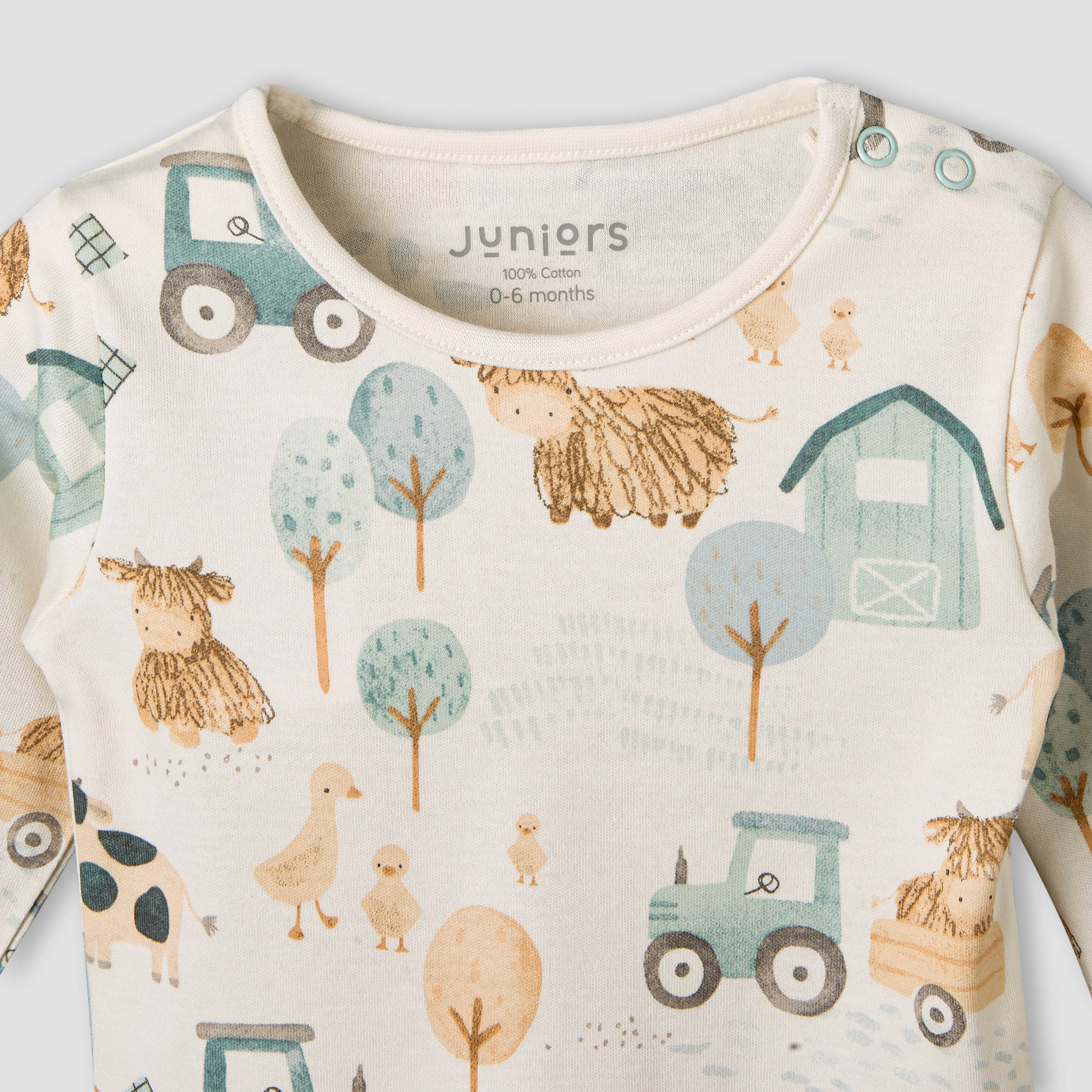 Juniors Cotton Long Sleeves Pyjama Set with Farm Print-baby-boys-clothing-nightwear-pyjamasets-image-5