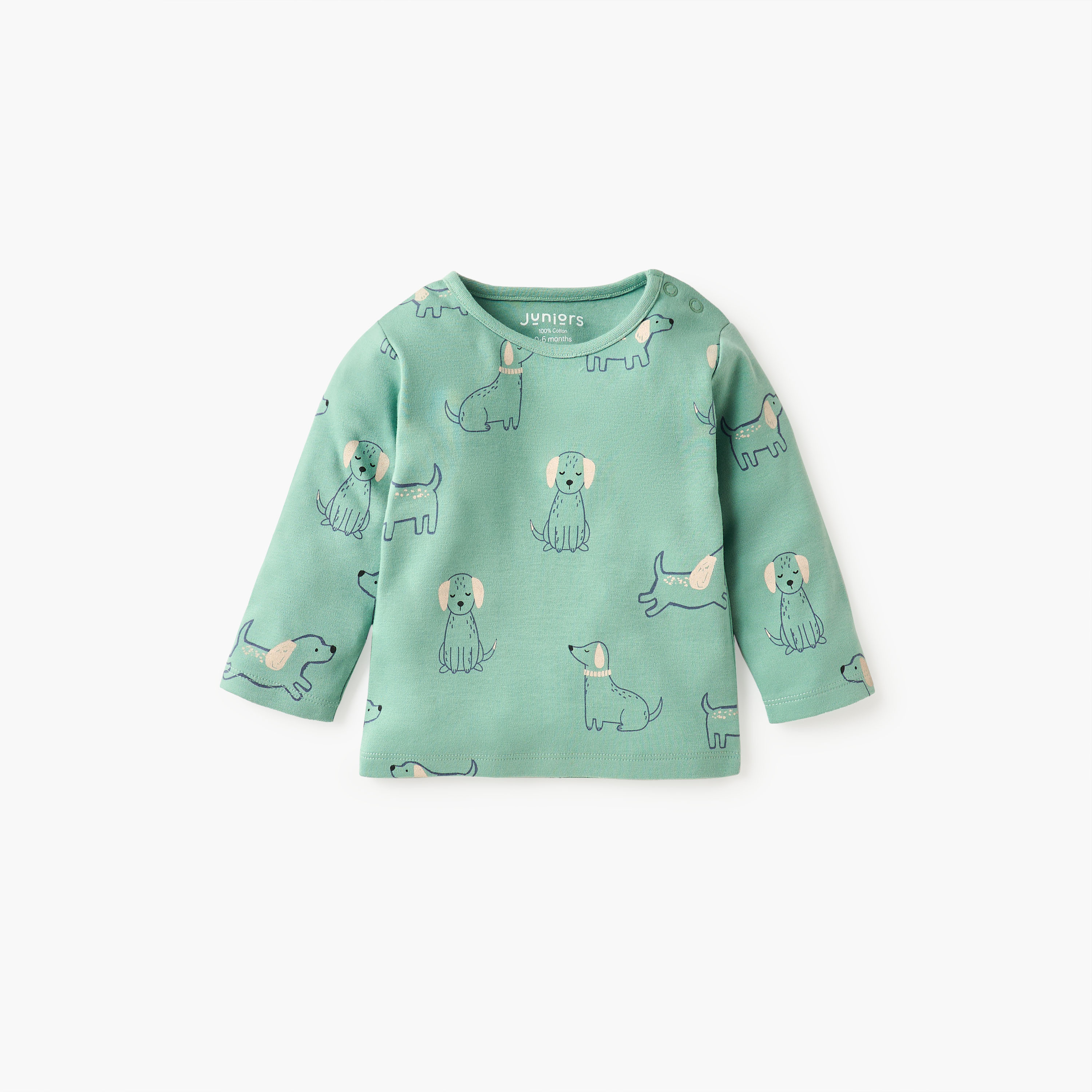 Juniors Animal Print T-shirt and Pyjama Set-baby-boys-clothing-nightwear-pyjamasets-image-2