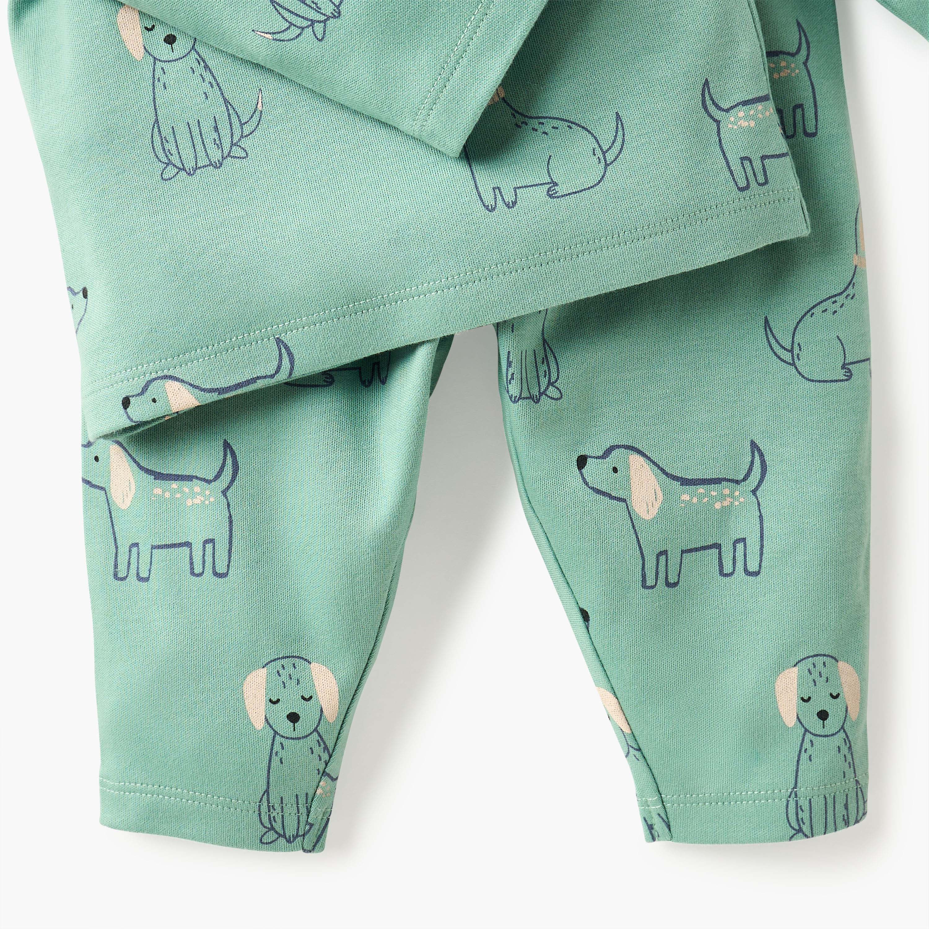 Juniors Animal Print T-shirt and Pyjama Set-baby-boys-clothing-nightwear-pyjamasets-image-5