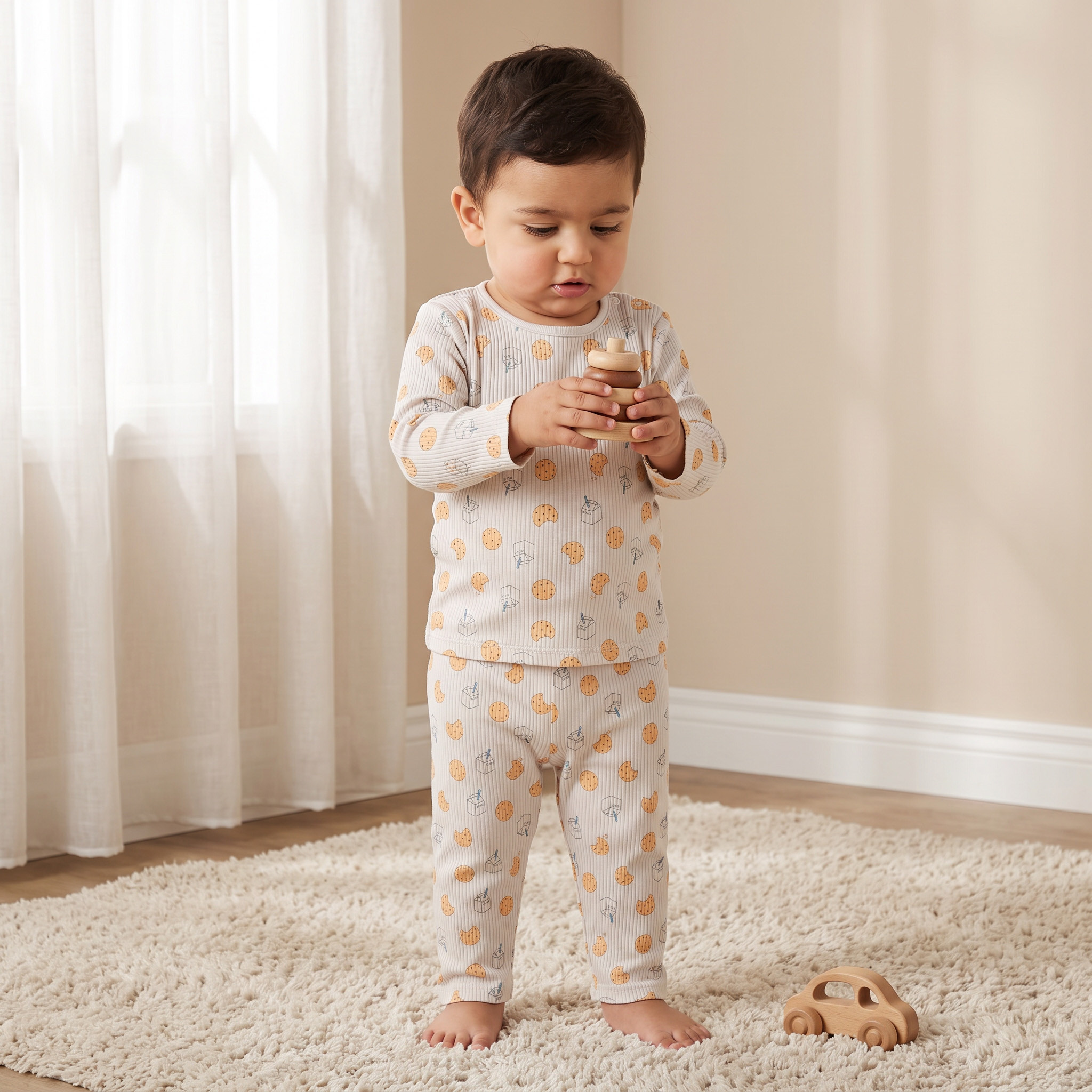طقم بيجاما قطن برقبة ضيقة وأكمام طويلة وطبعات من جونيورز-promo_babyshop_Buy3for7.9_KWT030926-image-1