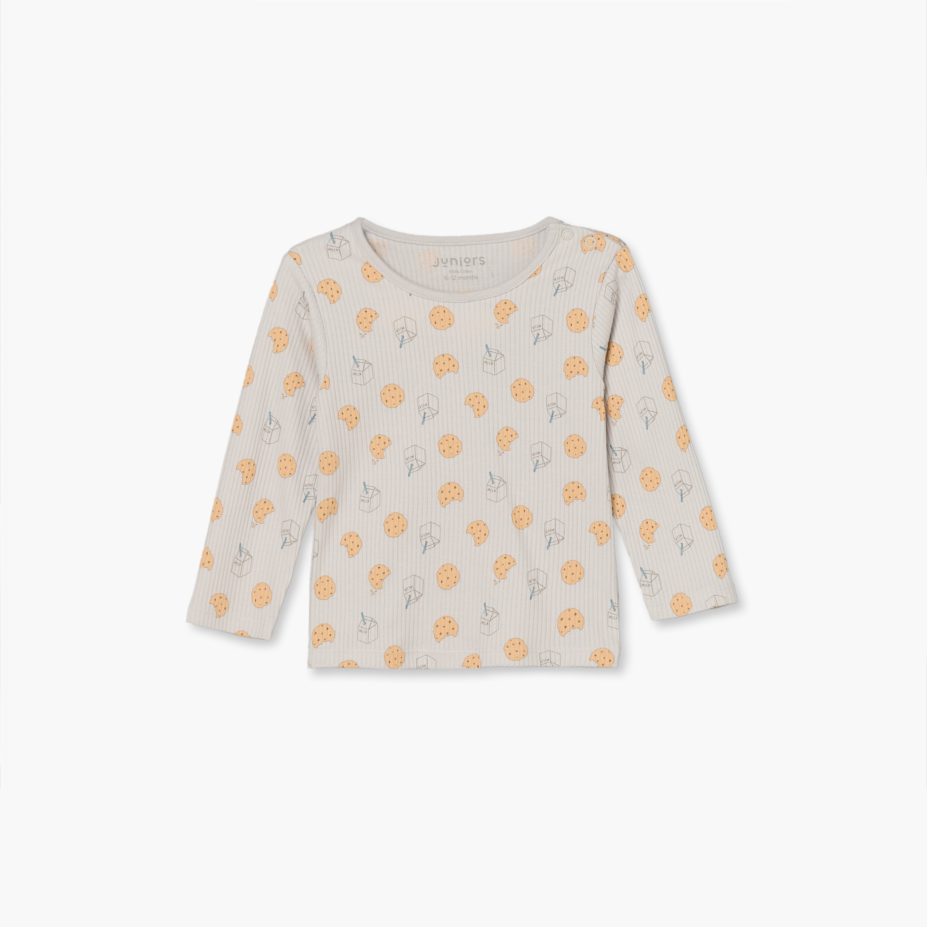 طقم بيجاما قطن برقبة ضيقة وأكمام طويلة وطبعات من جونيورز-promo_babyshop_Buy3for7.9_KWT030926-image-3