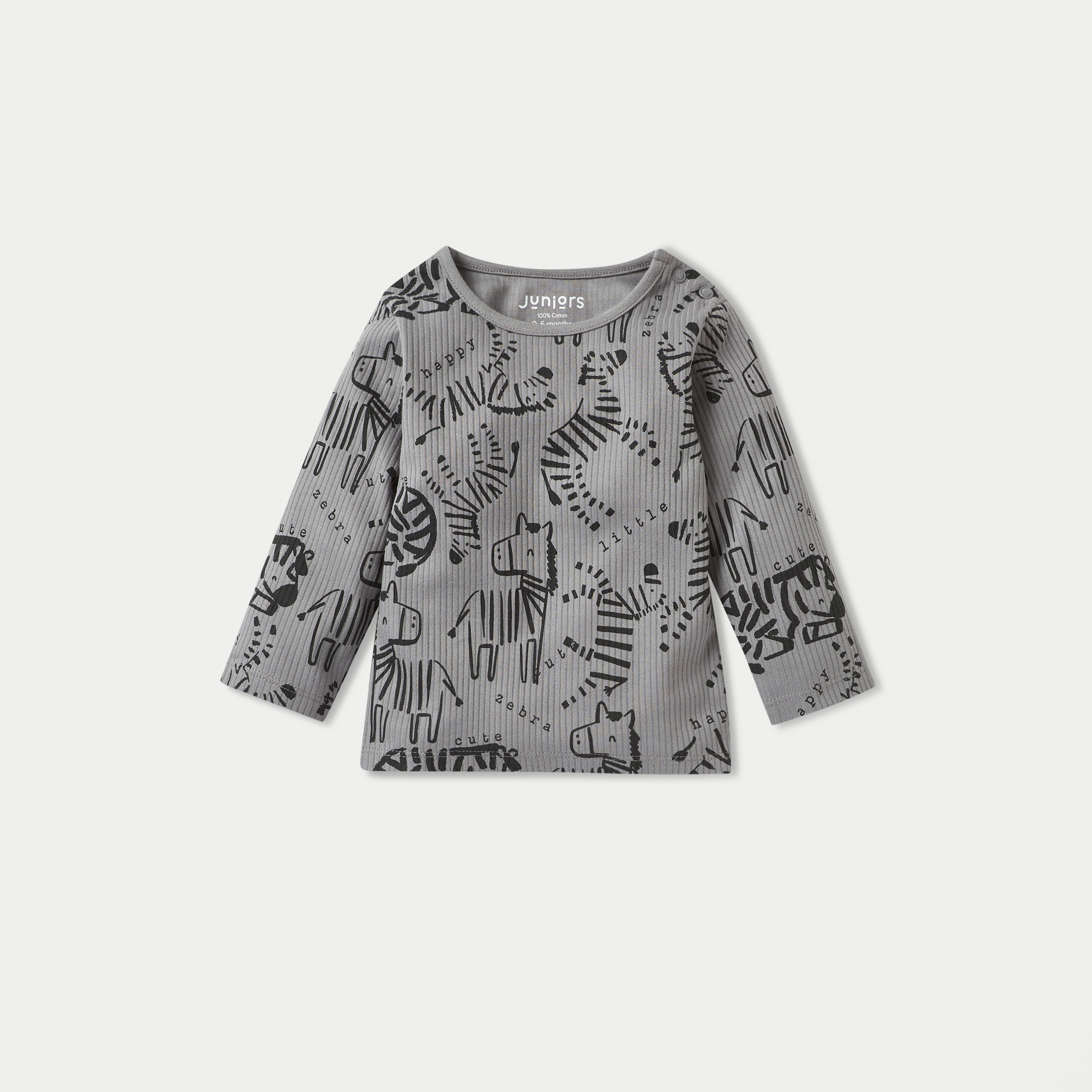 Juniors Cotton Crew Neck Long Sleeves Pyjama Set with Animal Print-baby-girls-clothing-nightwear-pyjamasets-image-2