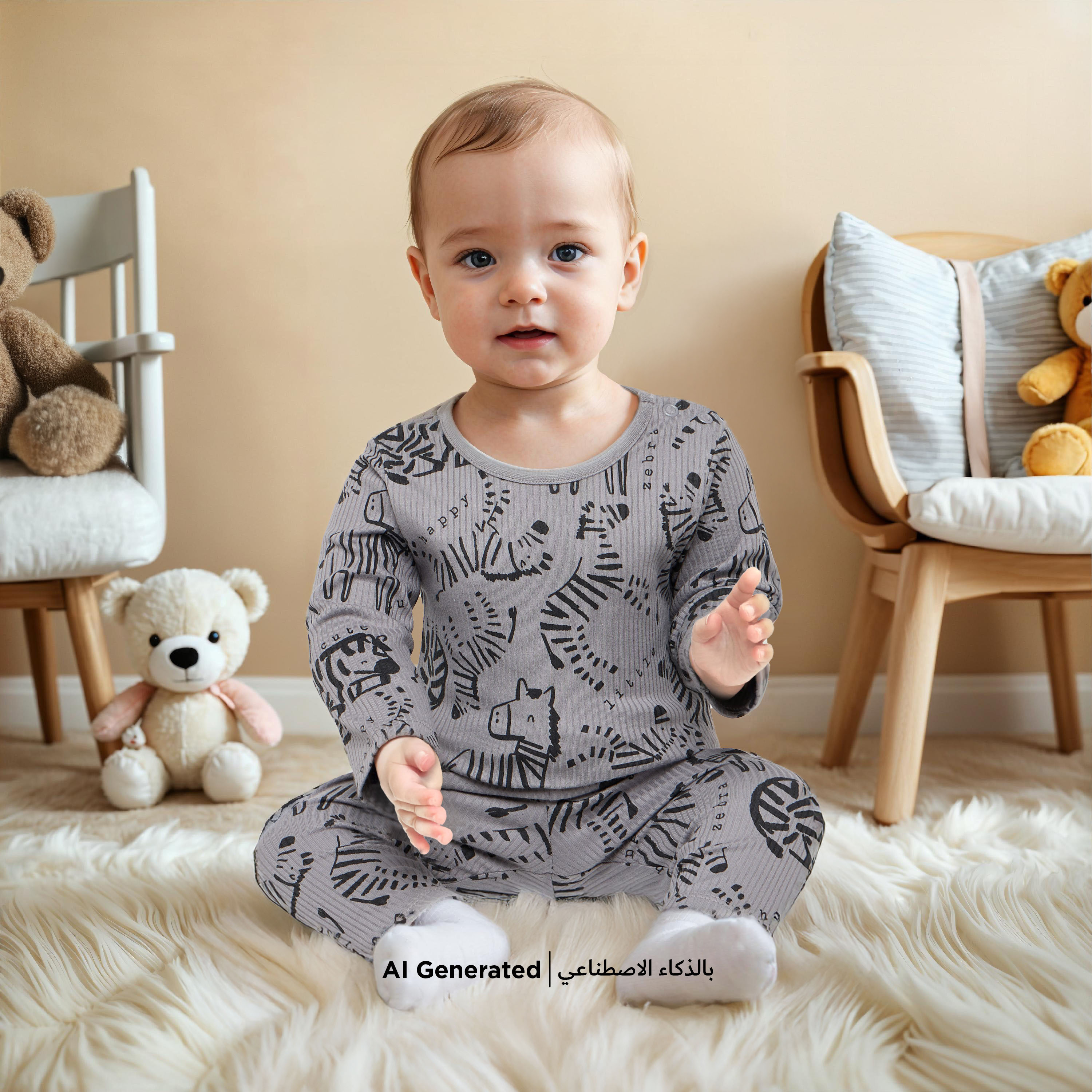 Juniors Cotton Crew Neck Long Sleeves Pyjama Set with Animal Print-baby-girls-clothing-nightwear-pyjamasets-image-6