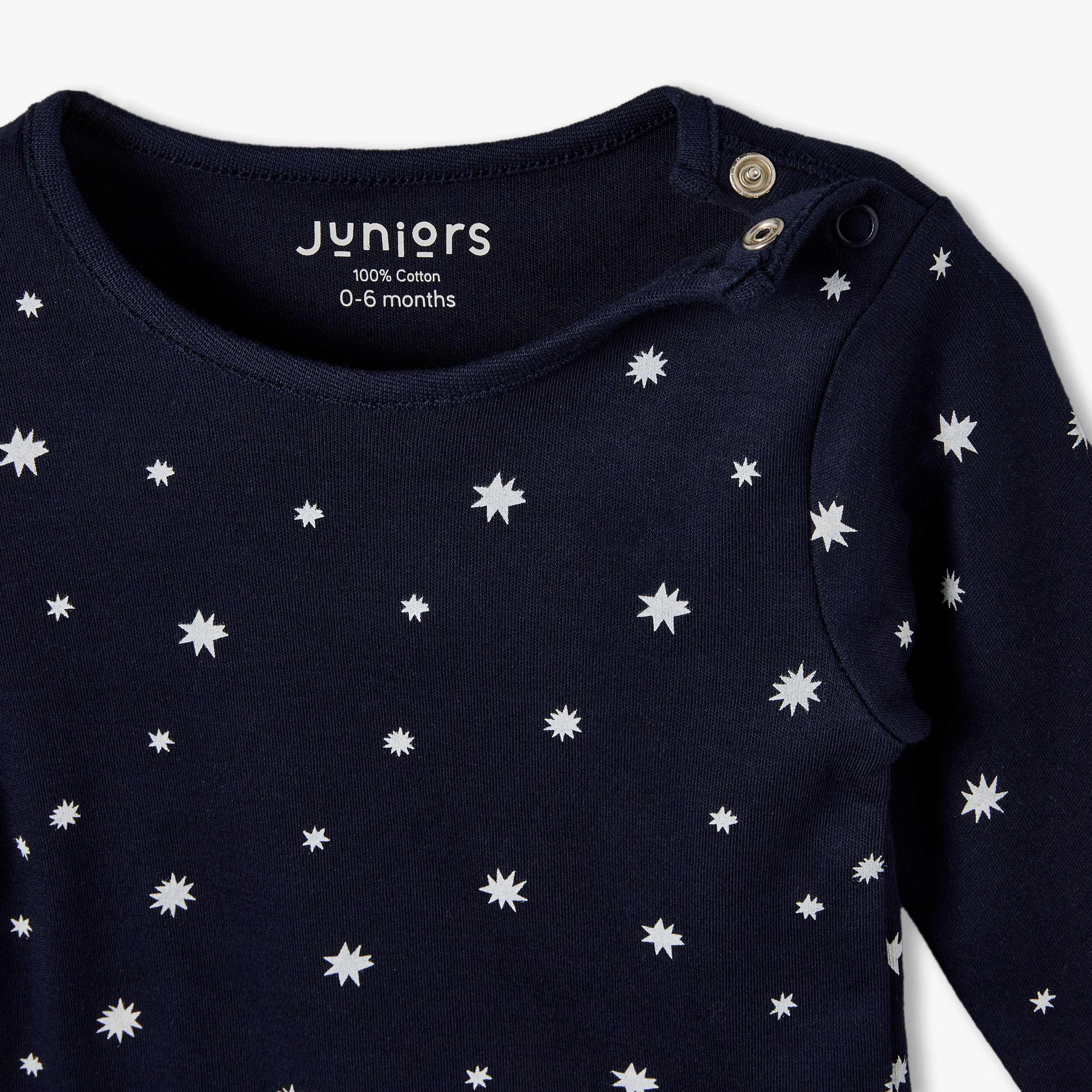 Juniors Cotton Crew Neck Long Sleeves Pyjama Set with Star Print-baby-boys-clothing-nightwear-pyjamasets-image-6