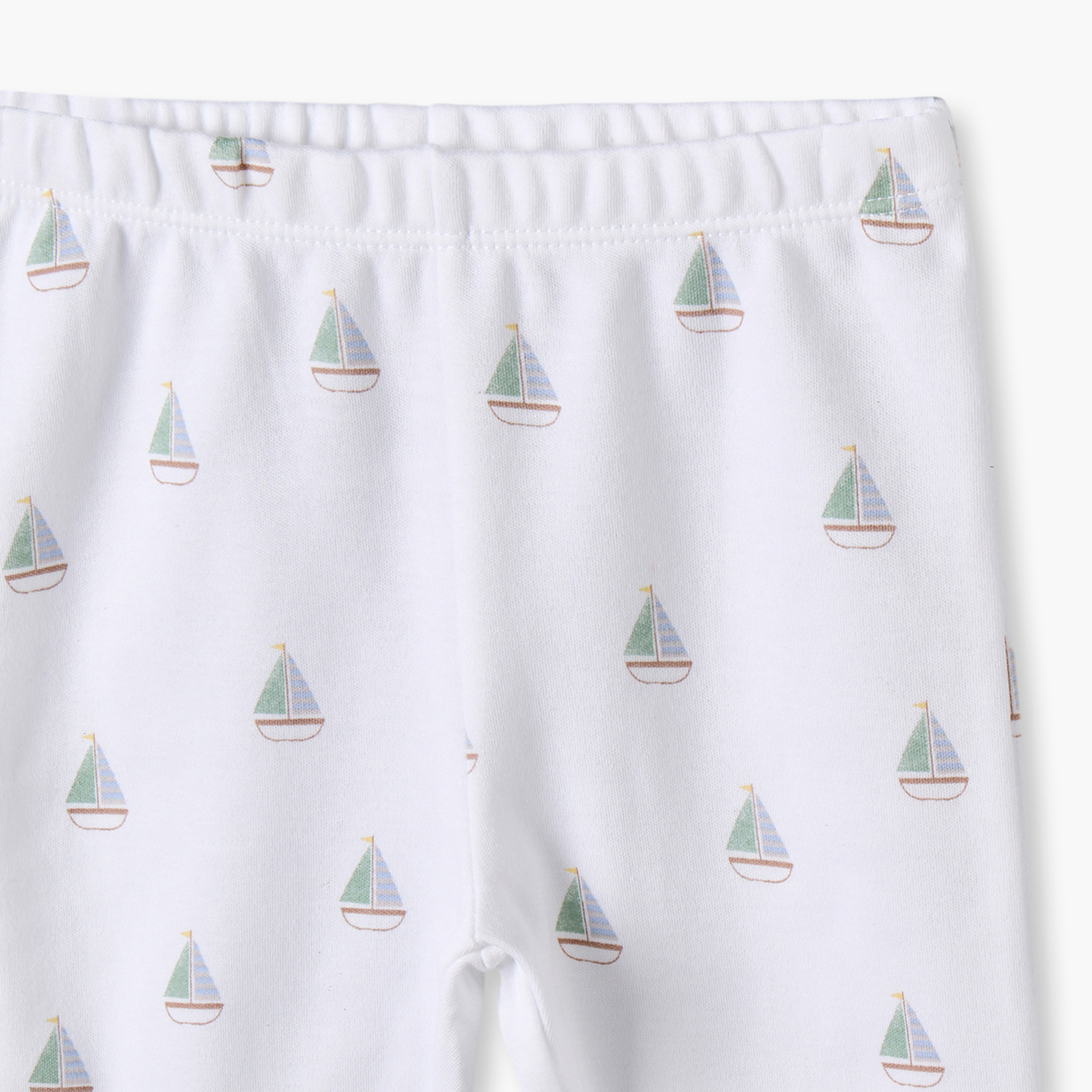 طقم بيجاما قطني بياقة مستديرة وأكمام طويلة بطبعة قارب شراعي من جونيورز-baby-boys-clothing-nightwear-pyjamasets-image-8