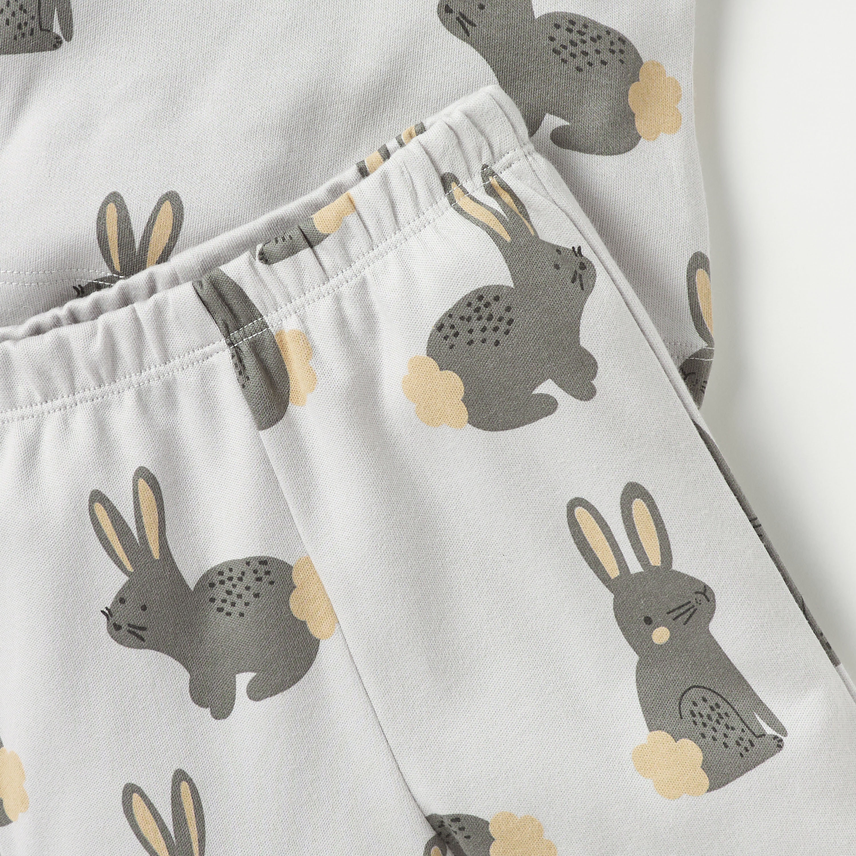Juniors All-Over Bunny Print T-shirt and Pyjama Set-baby-girls-clothing-nightwear-pyjamasets-image-5