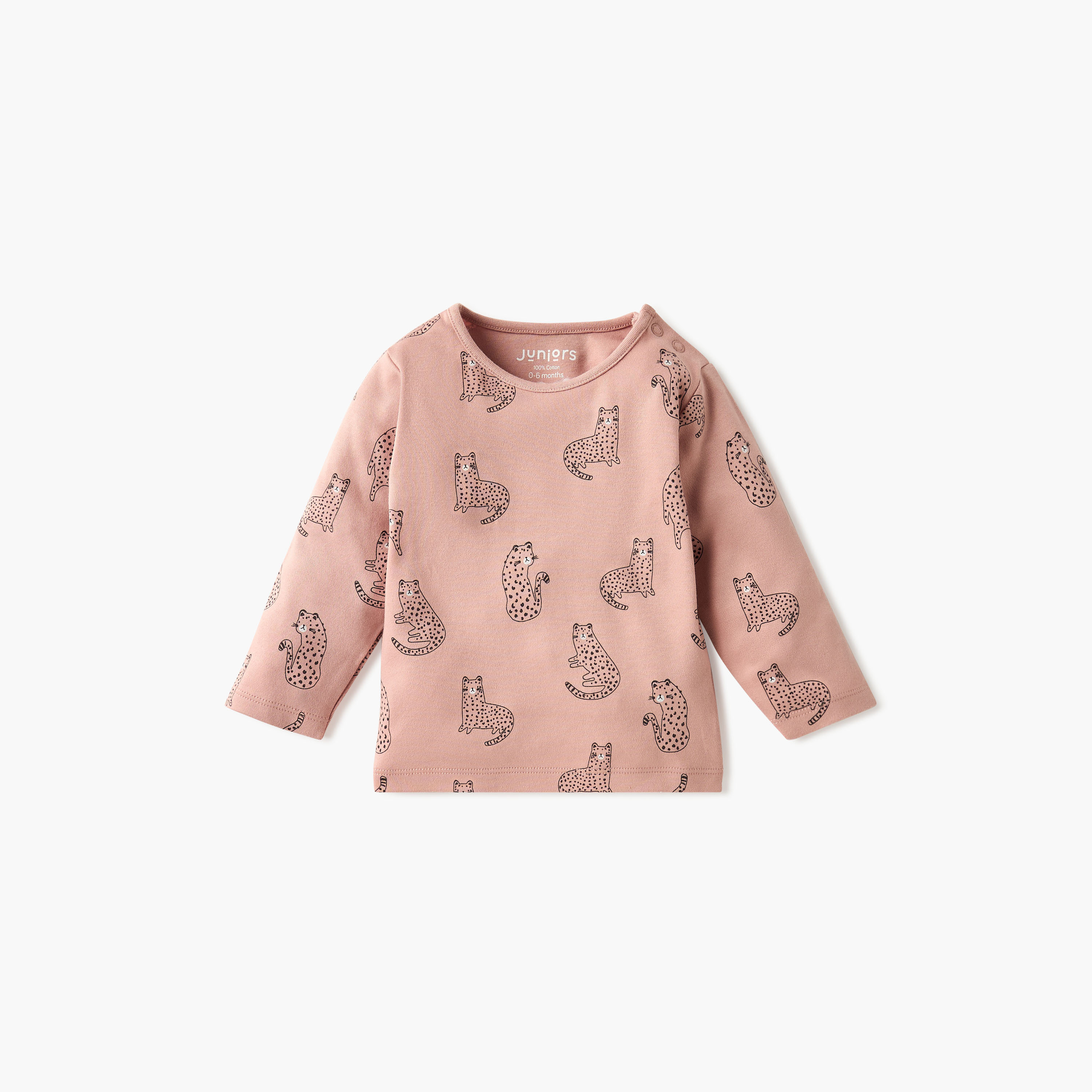 Juniors Pyjama Set with Bear Print - Cotton - Long Sleeves - Round Neck-baby-boys-clothing-nightwear-pyjamasets-image-3