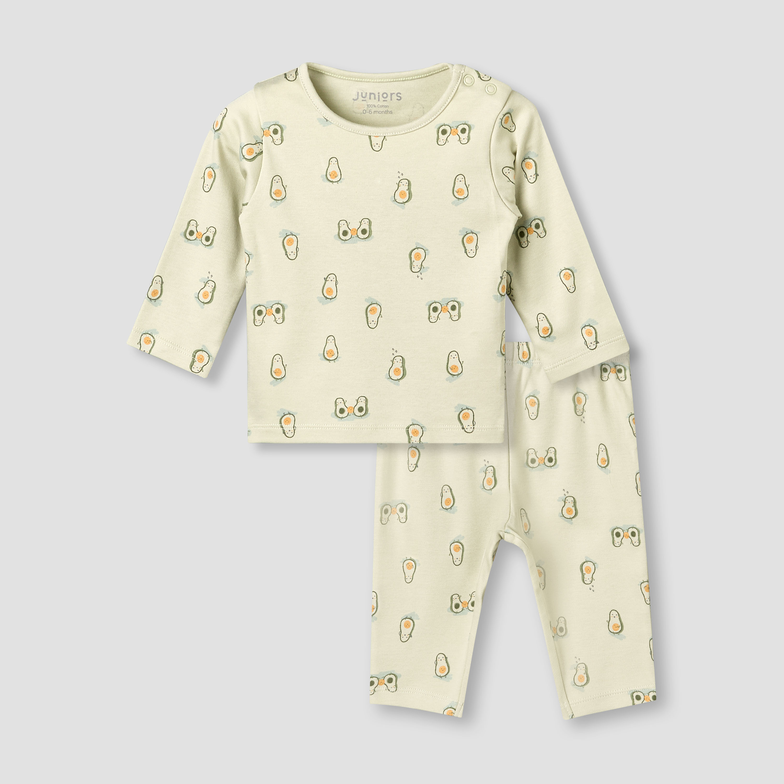 Juniors Cotton Long Sleeves Pyjama Set with Avocado Print-baby-boys-clothing-nightwear-pyjamasets-image-2