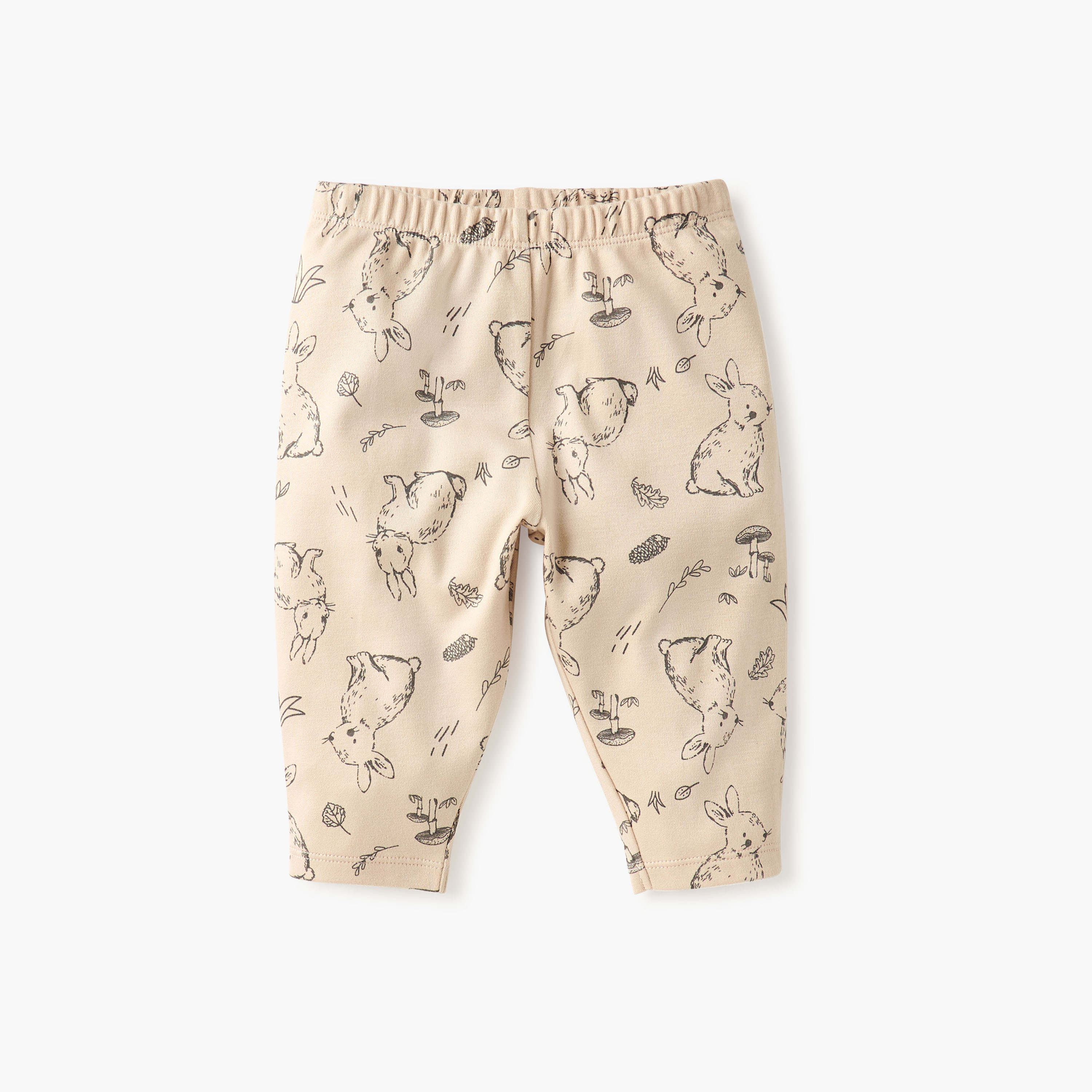 Juniors Bunny Print T-shirt and Pyjama Set-baby-girls-clothing-nightwear-pyjamasets-image-3
