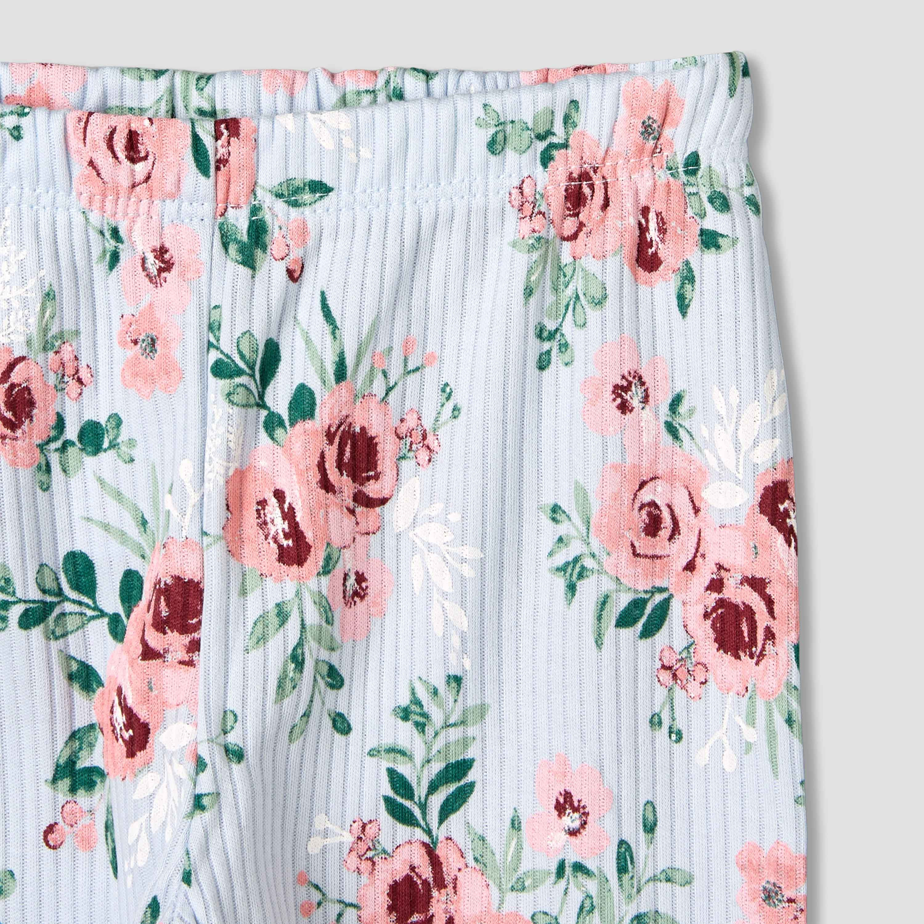 Juniors Cotton Long Sleeves Pyjama Set with Floral Print-baby-girls-clothing-nightwear-pyjamasets-image-7