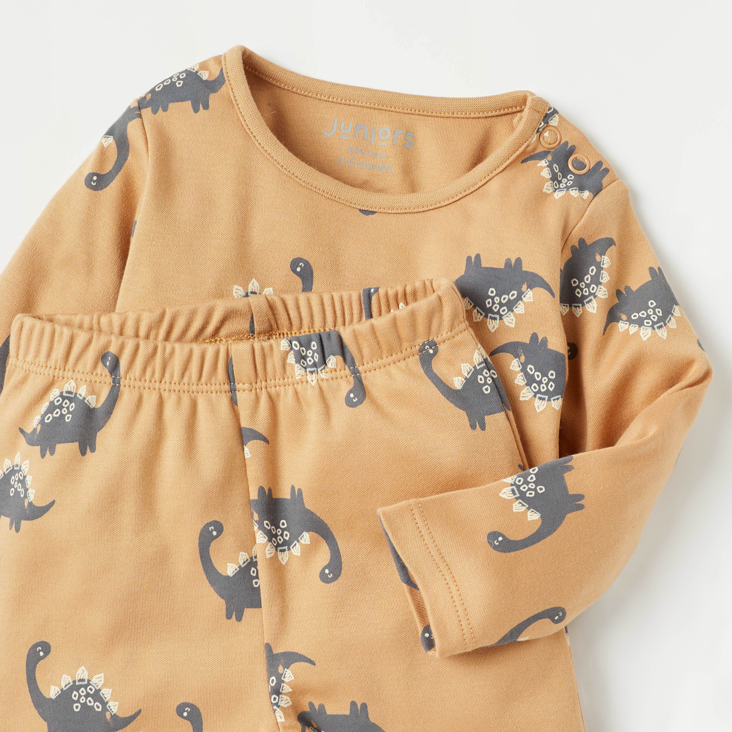 Juniors All-Over Dinosaur Print T-shirt and Pyjama Set-baby-boys-clothing-nightwear-pyjamasets-image-4