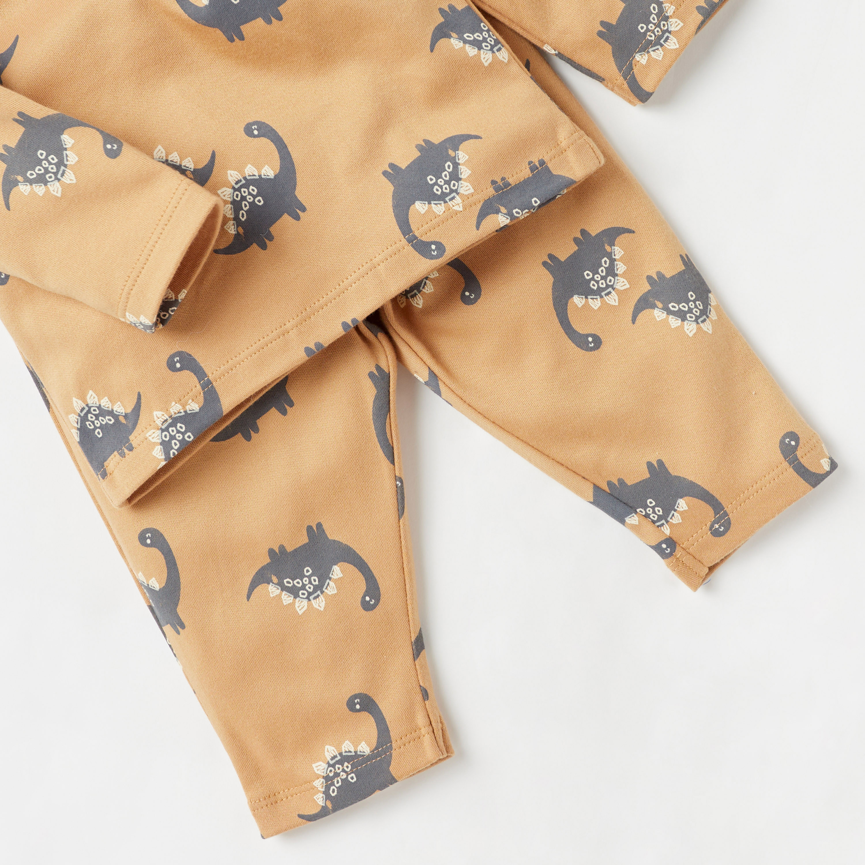 Juniors All-Over Dinosaur Print T-shirt and Pyjama Set-baby-boys-clothing-nightwear-pyjamasets-image-5