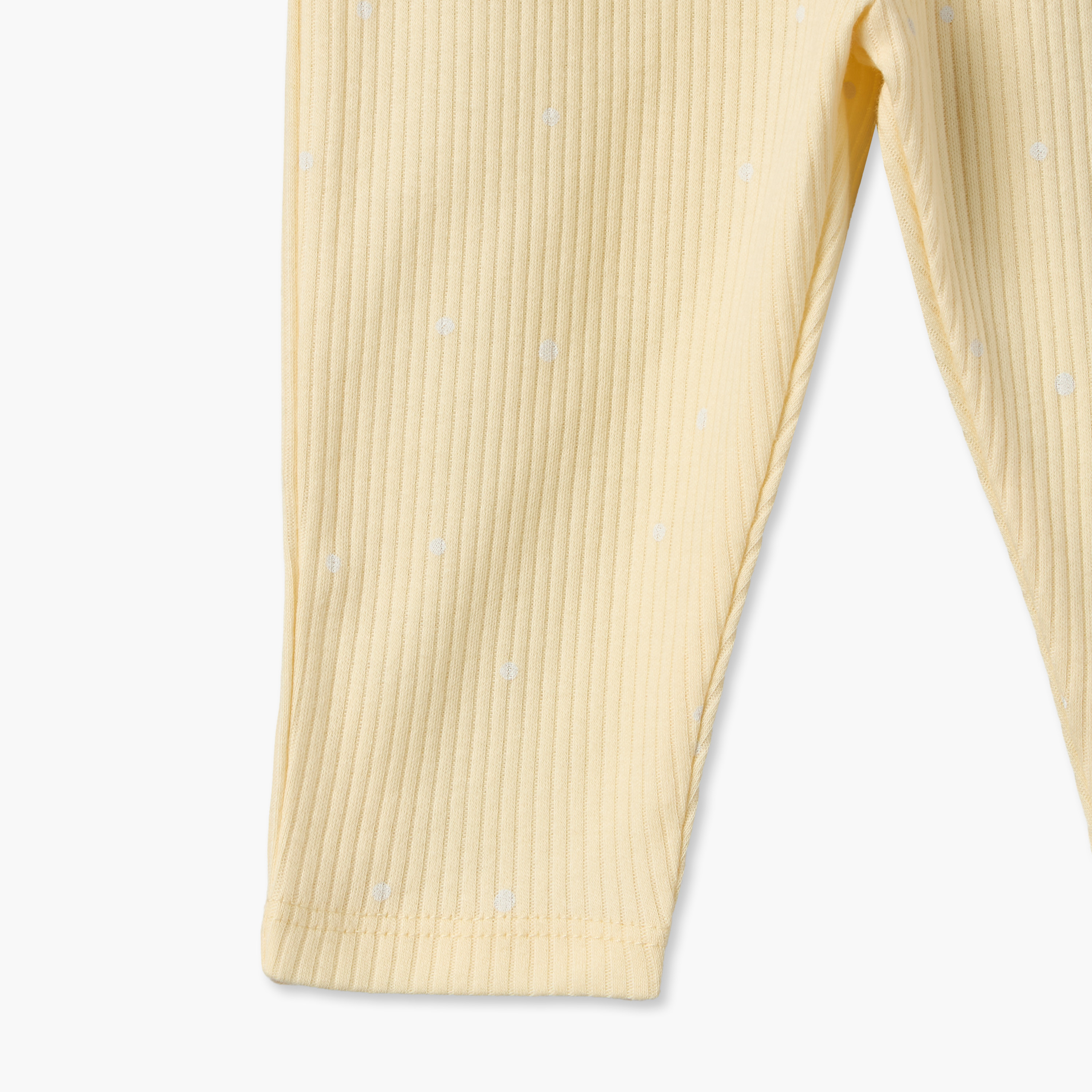 Juniors Cotton Crew Neck Long Sleeves Pyjama Set with Polka Dot Print-baby-girls-clothing-nightwear-pyjamasets-image-9