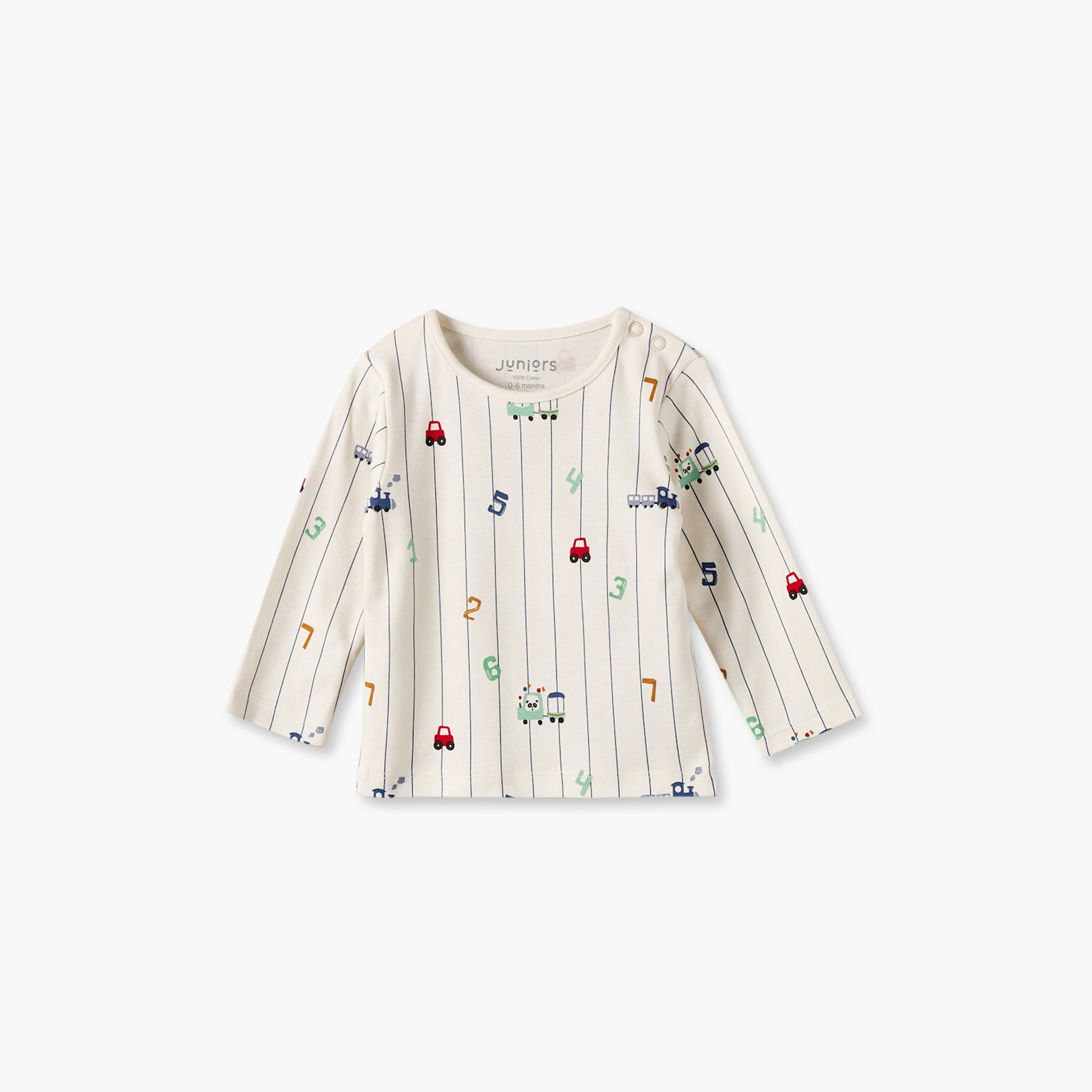 Juniors Cotton Crew Neck Long Sleeves Pyjama Set with Number Print-baby-boys-clothing-nightwear-pyjamasets-image-2