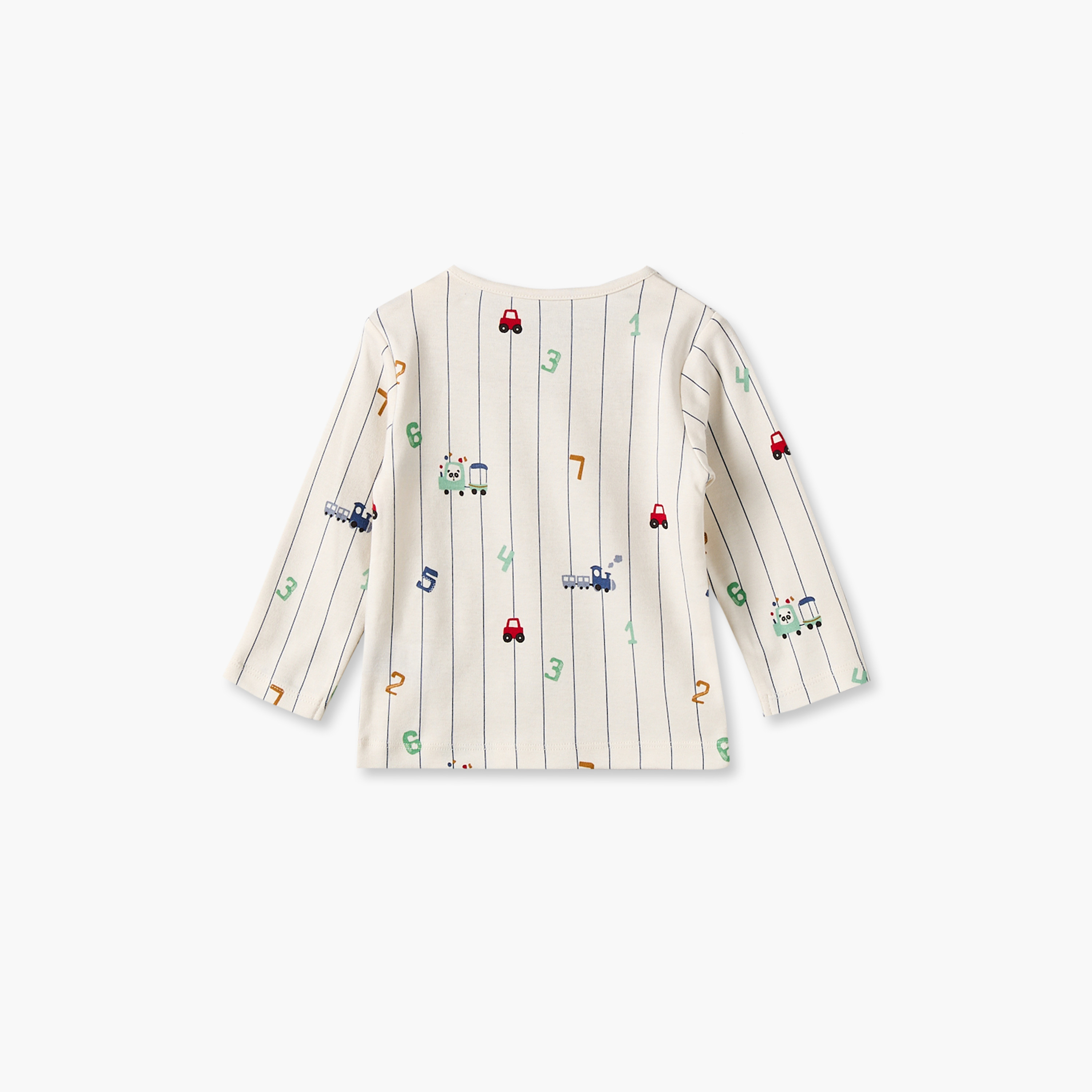 Juniors Cotton Crew Neck Long Sleeves Pyjama Set with Number Print-baby-boys-clothing-nightwear-pyjamasets-image-4